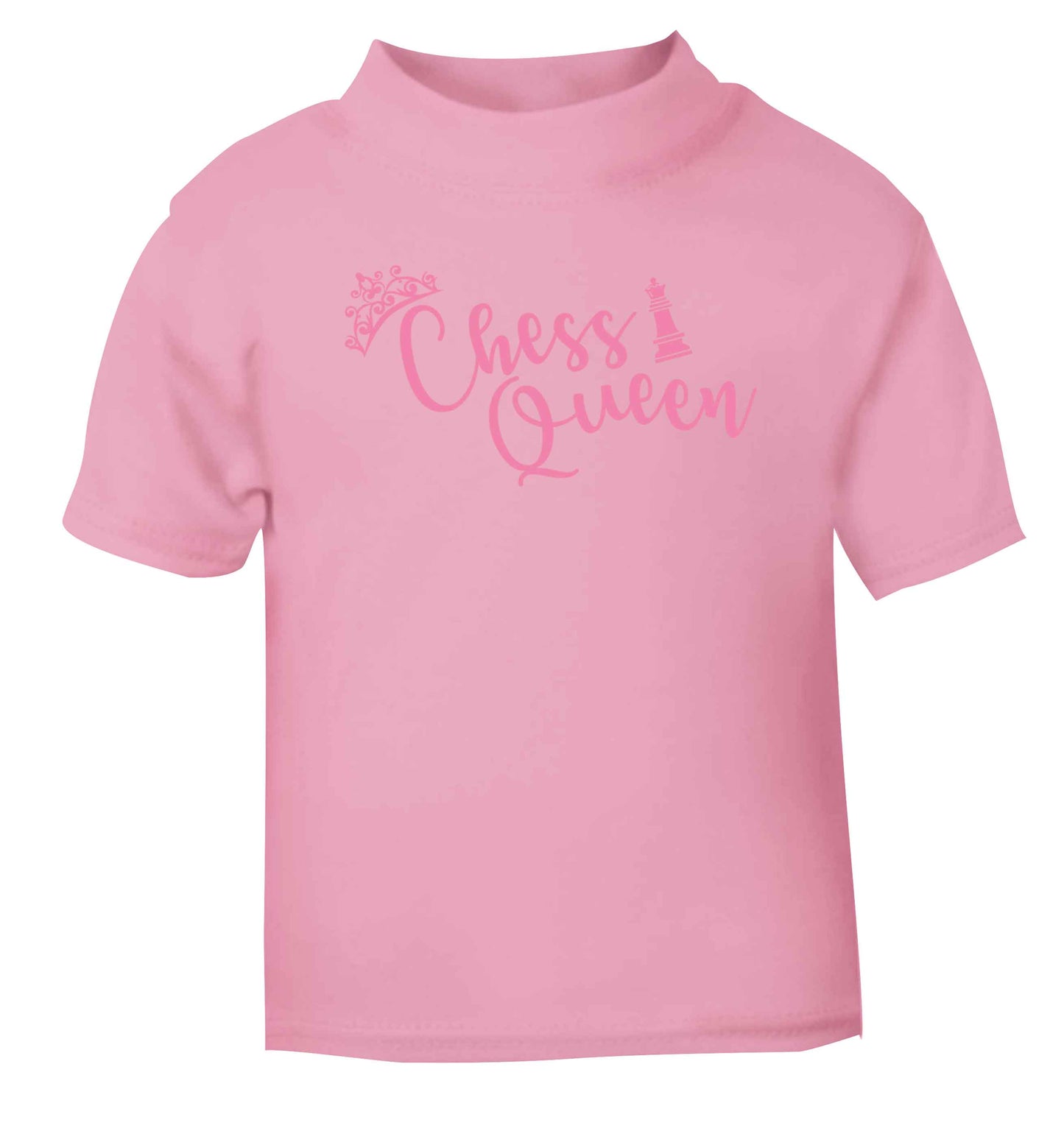 Pink chess queen  light pink Baby Toddler Tshirt 2 Years