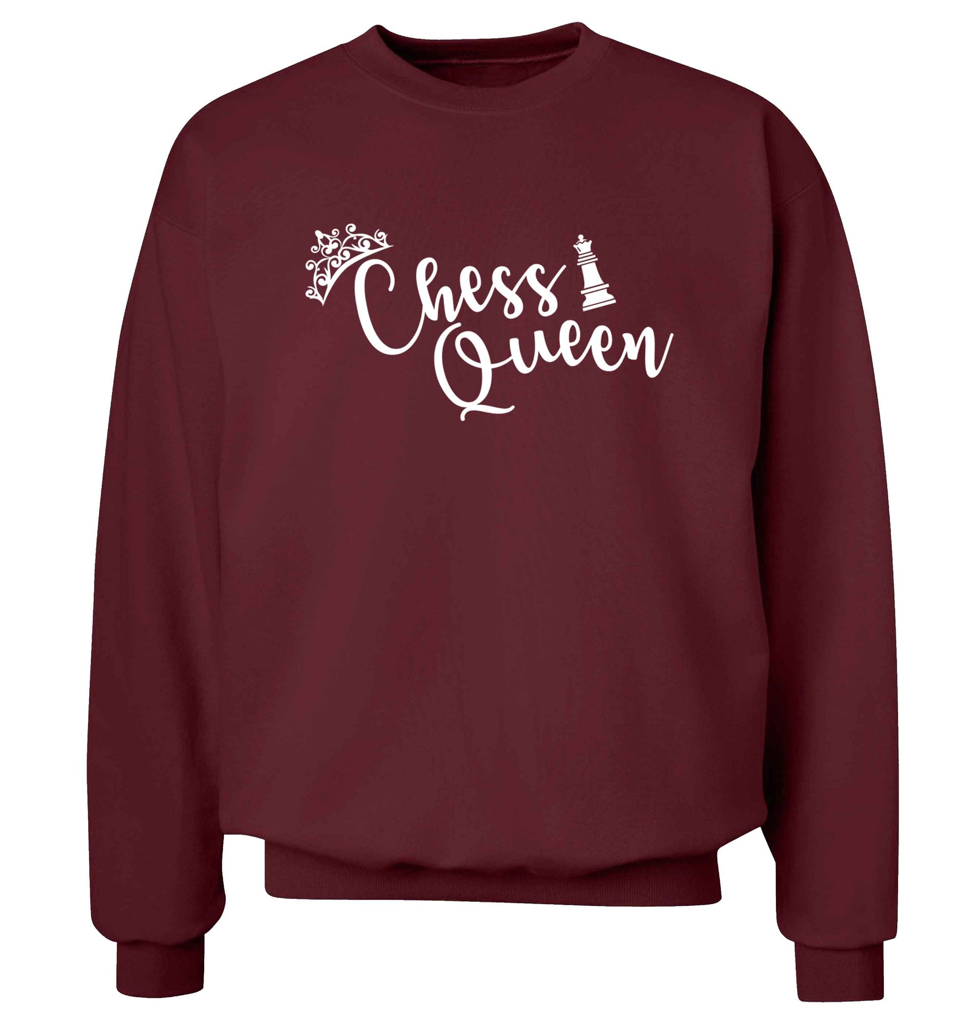 Pink chess queen  Adult's unisex maroon Sweater 2XL