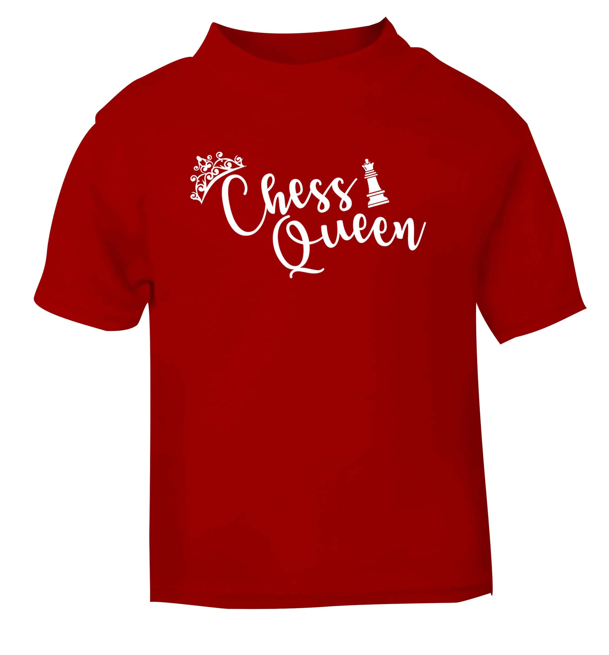Pink chess queen  red Baby Toddler Tshirt 2 Years