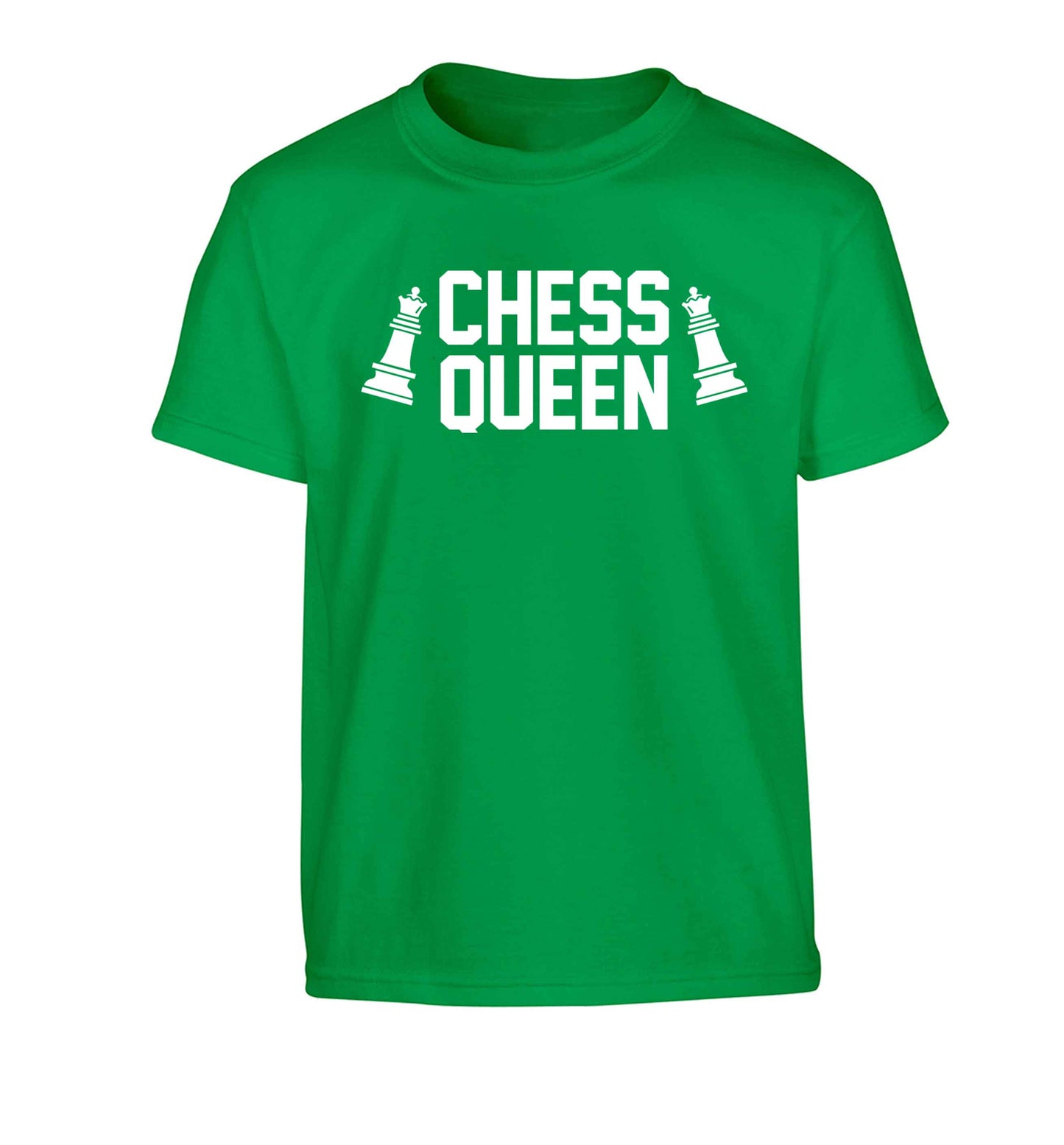 Chess queen Children's green Tshirt 12-13 Years