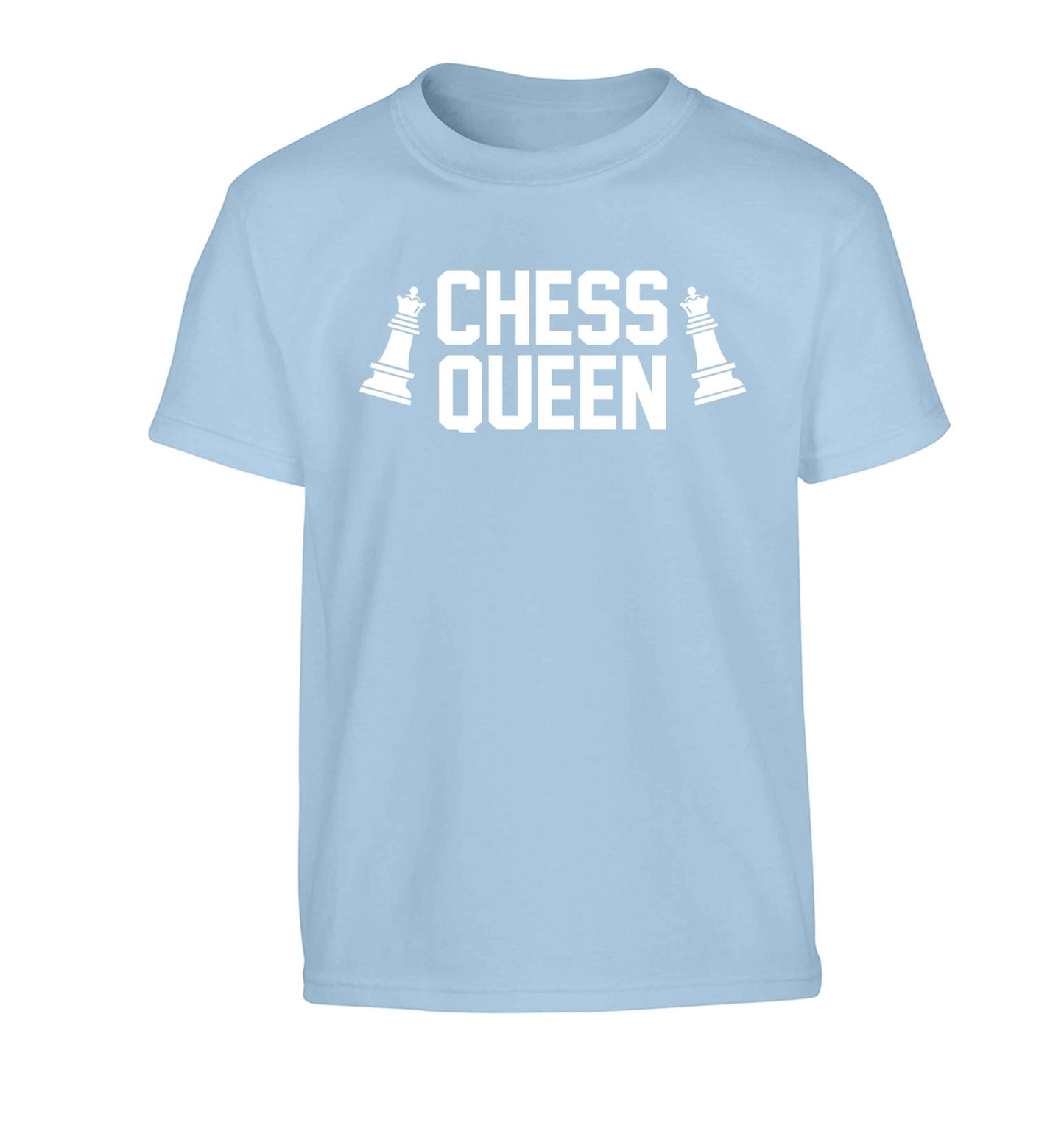 Chess queen Children's light blue Tshirt 12-13 Years