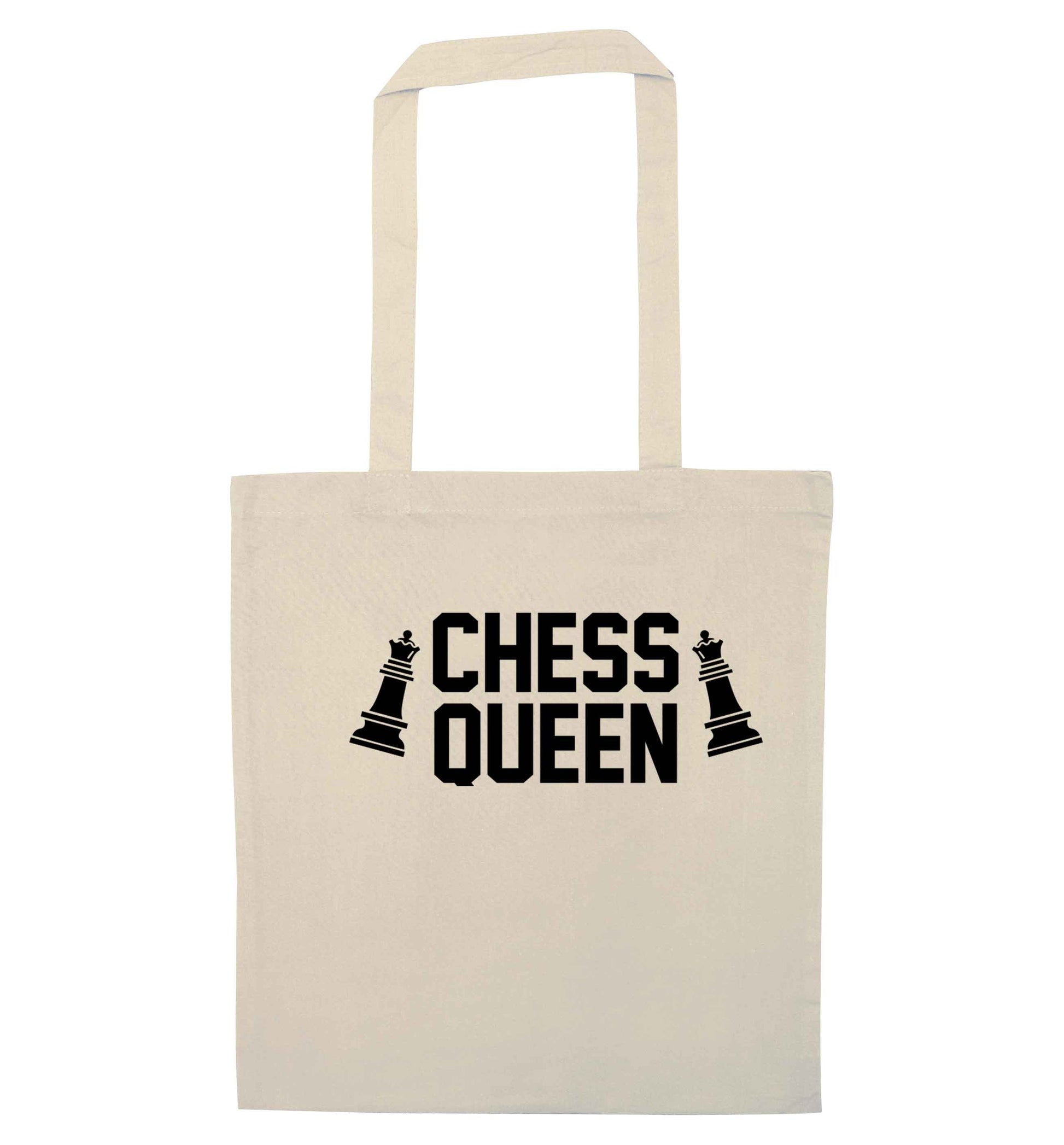 Chess queen natural tote bag
