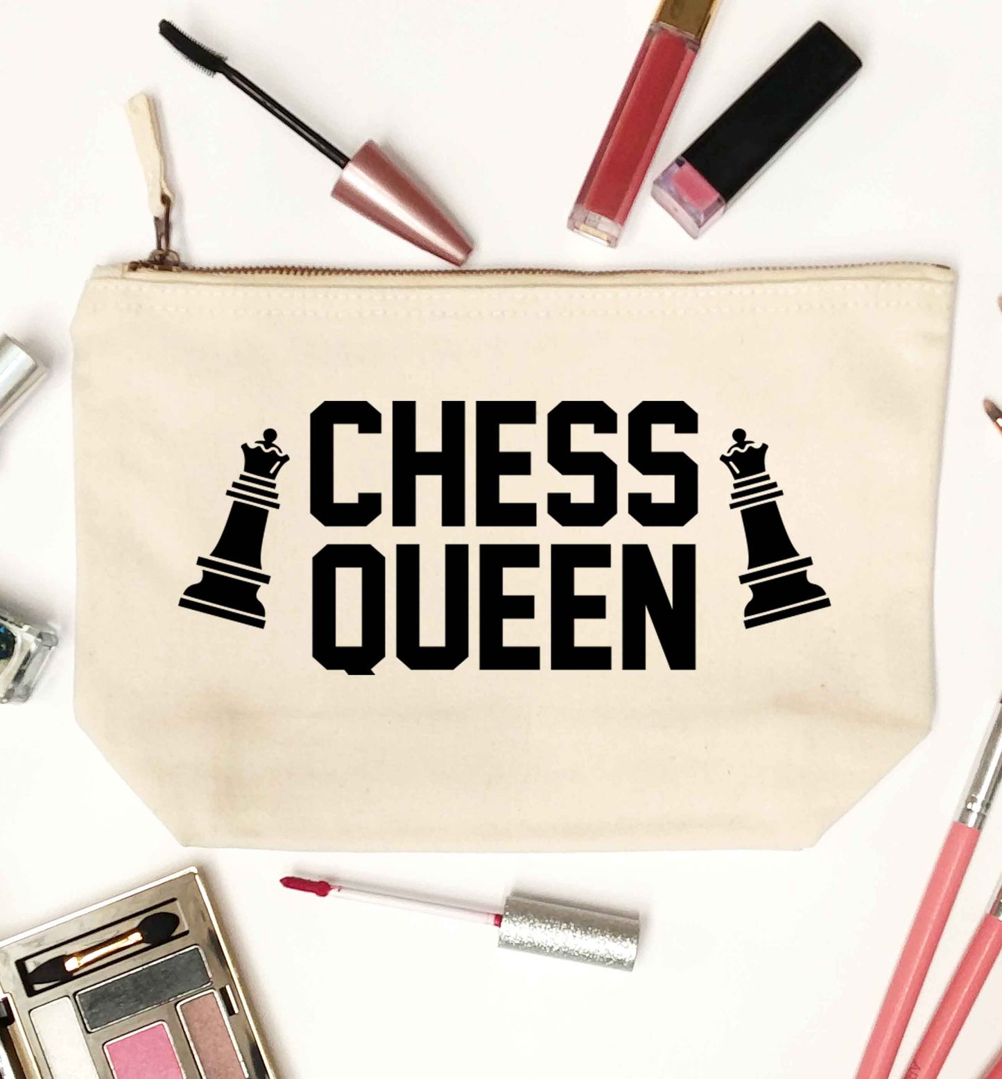 Chess queen natural makeup bag