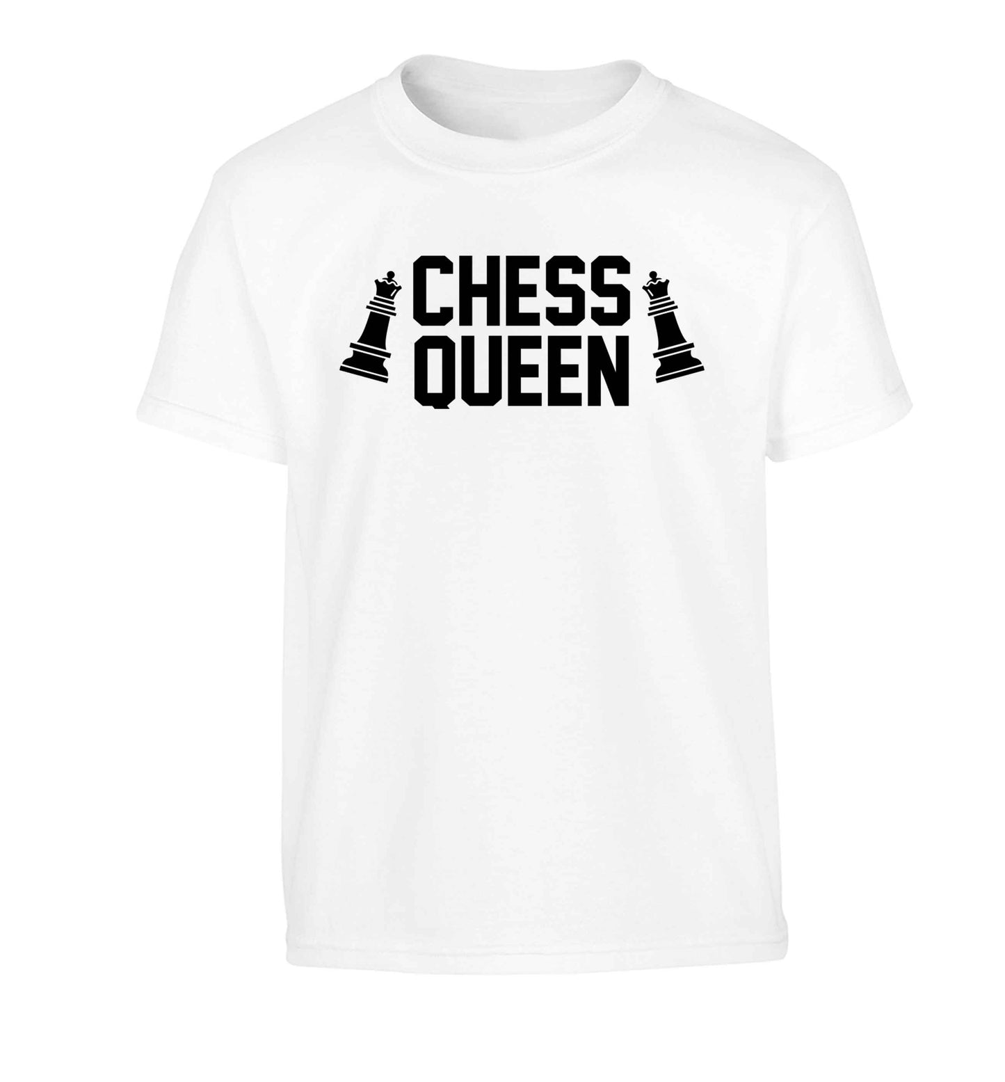 Chess queen Children's white Tshirt 12-13 Years