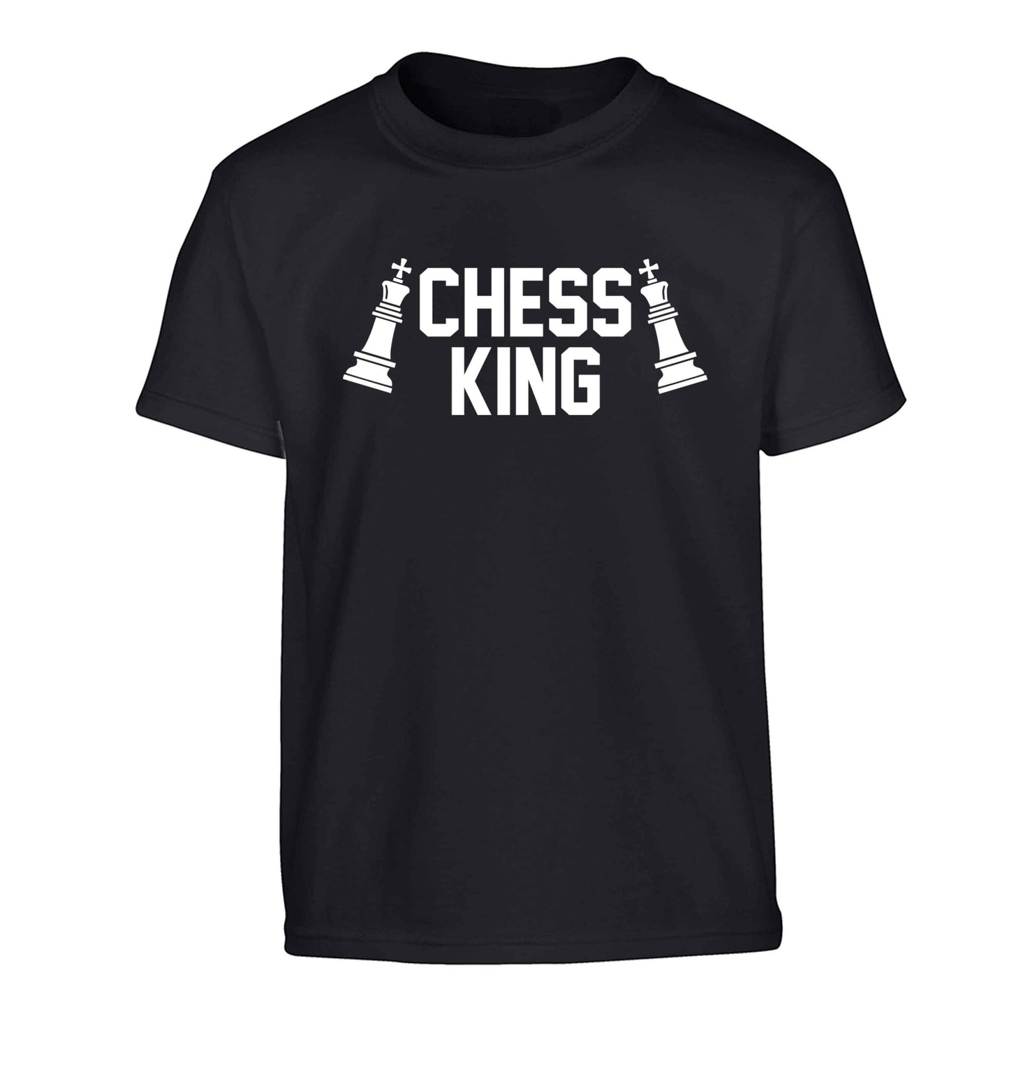 Chess king Children's black Tshirt 12-13 Years