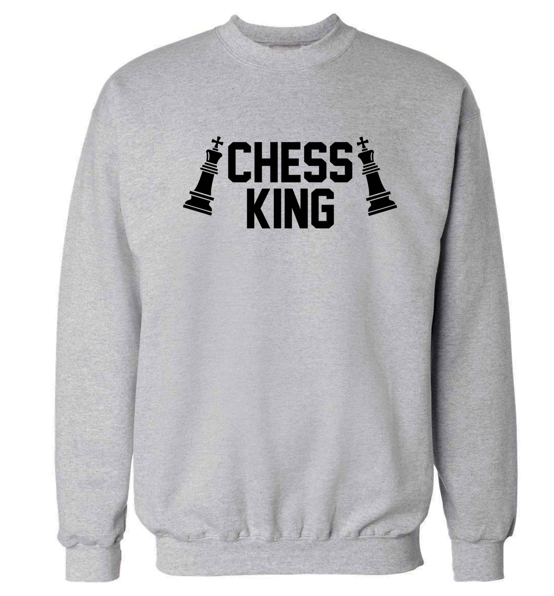 Chess king Adult's unisex grey Sweater 2XL