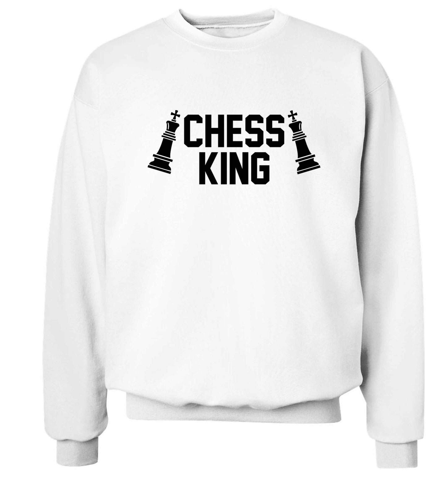 Chess king Adult's unisex white Sweater 2XL