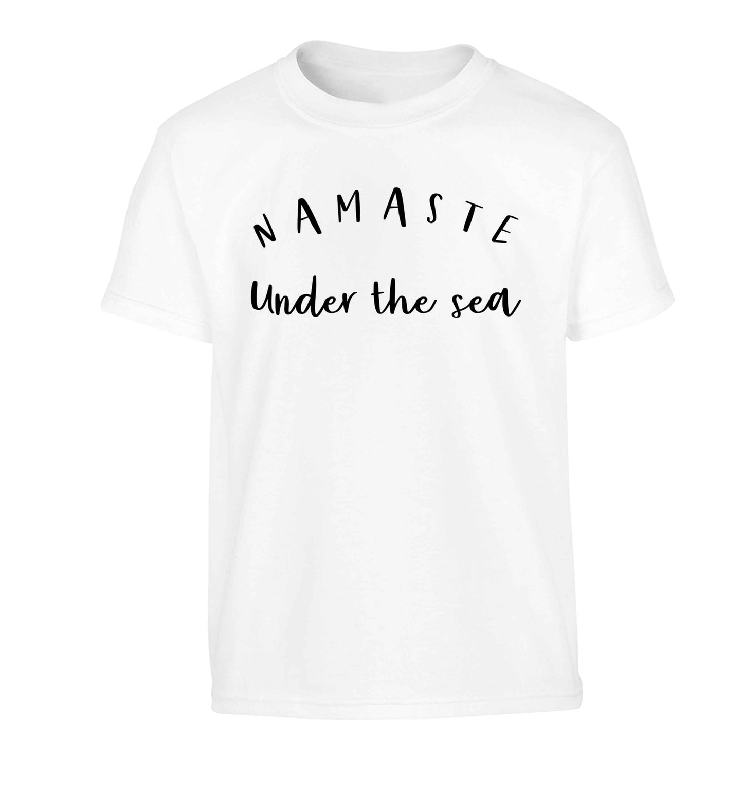 Namaste under the water Children's white Tshirt 12-13 Years