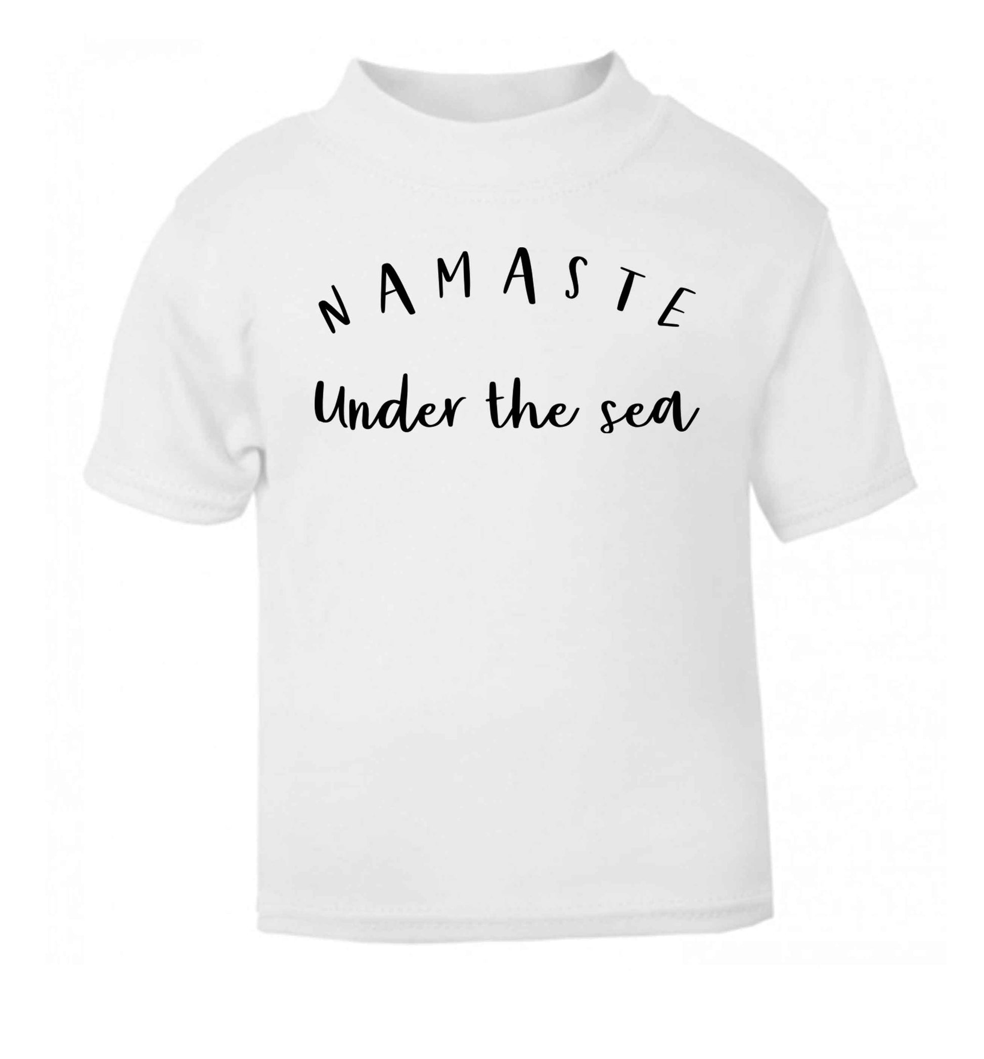 Namaste under the water white Baby Toddler Tshirt 2 Years
