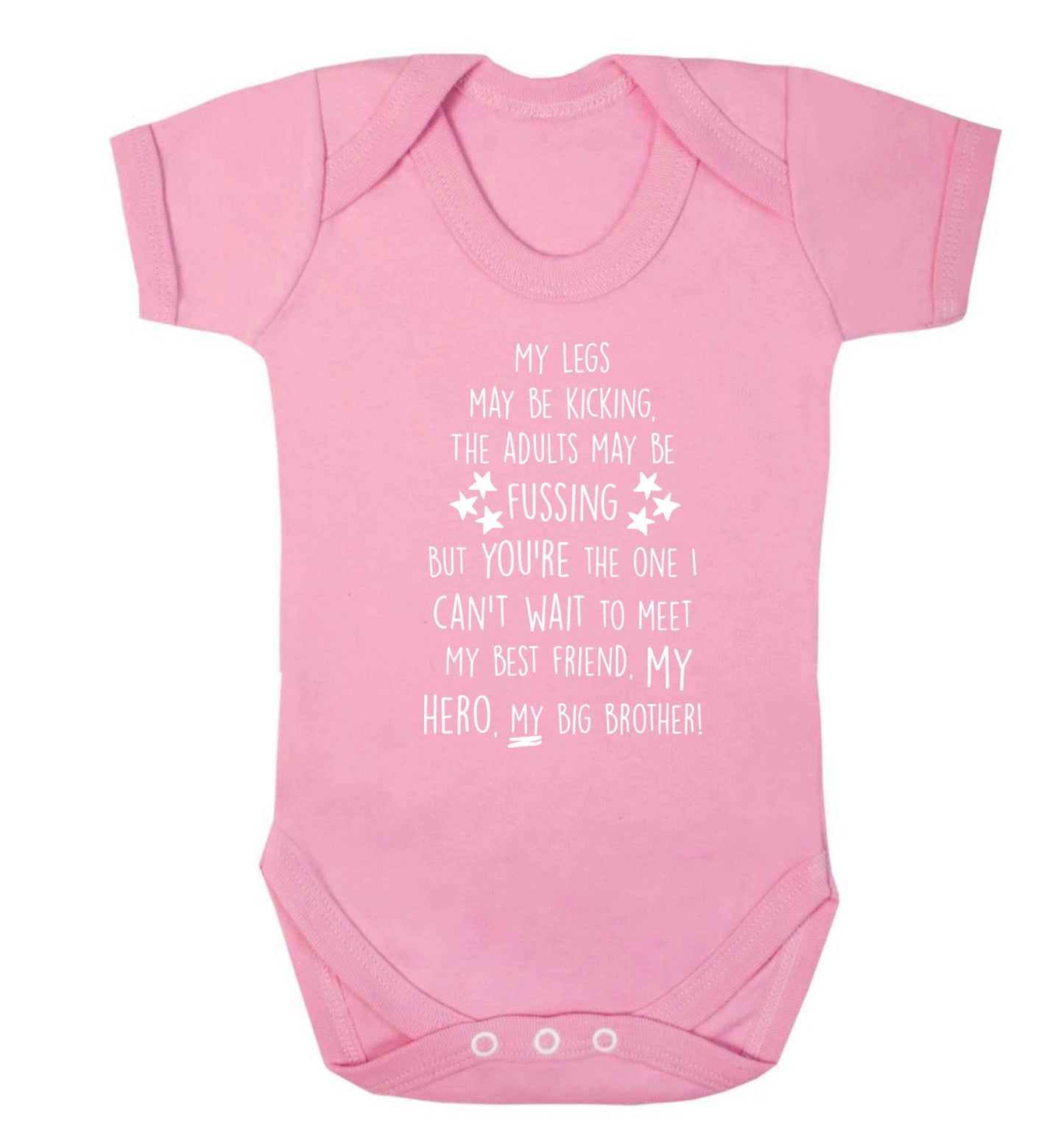 A poem from bump to big brother Baby Vest pale pink 18-24 months
