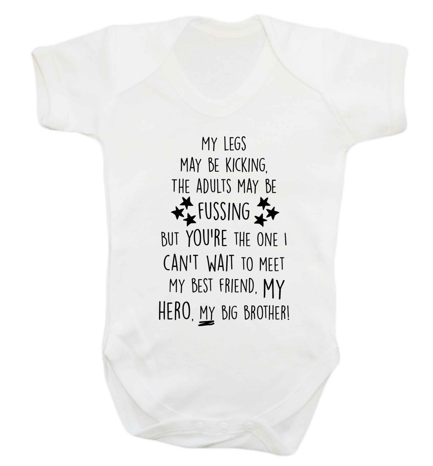 A poem from bump to big brother Baby Vest white 18-24 months
