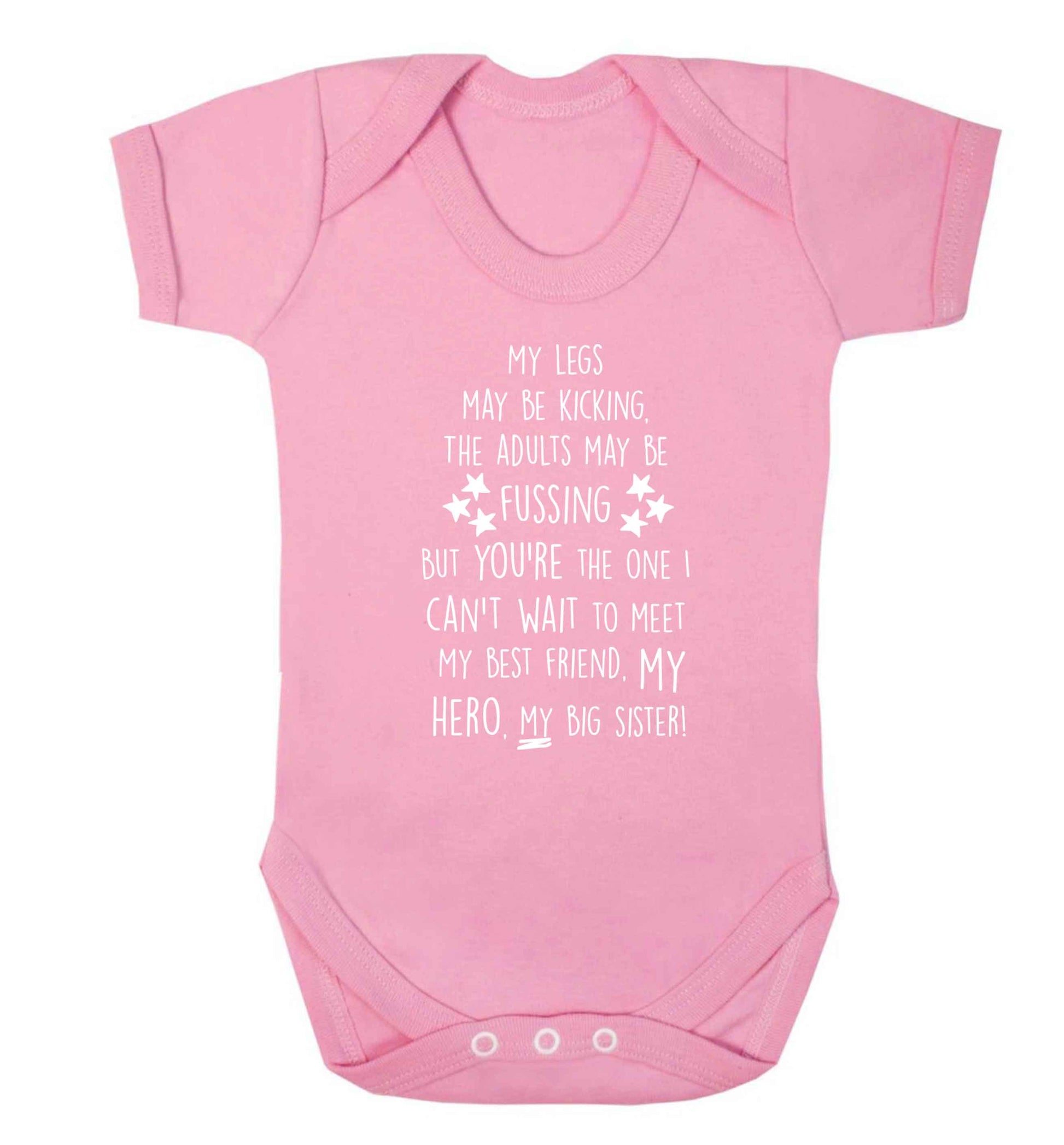 A poem from bump to big sister Baby Vest pale pink 18-24 months