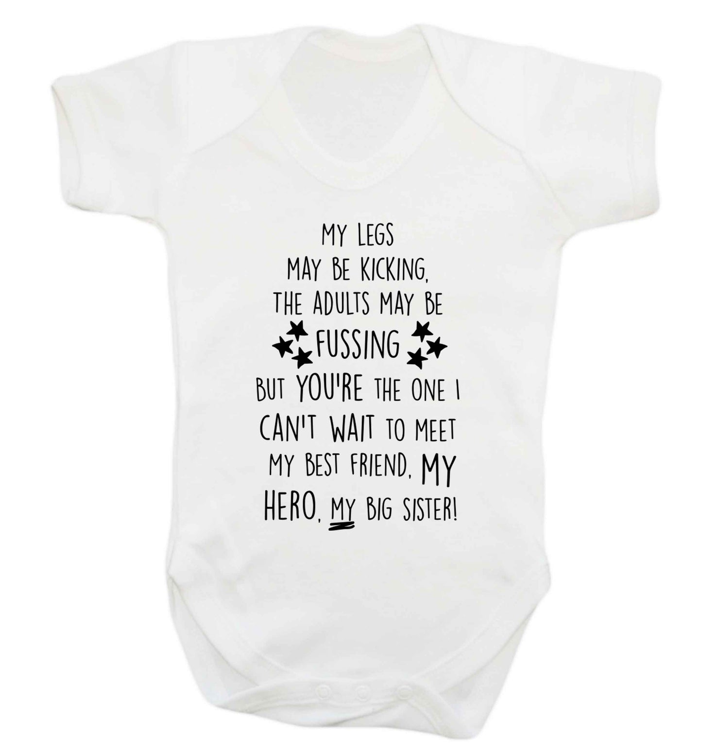 A poem from bump to big sister Baby Vest white 18-24 months
