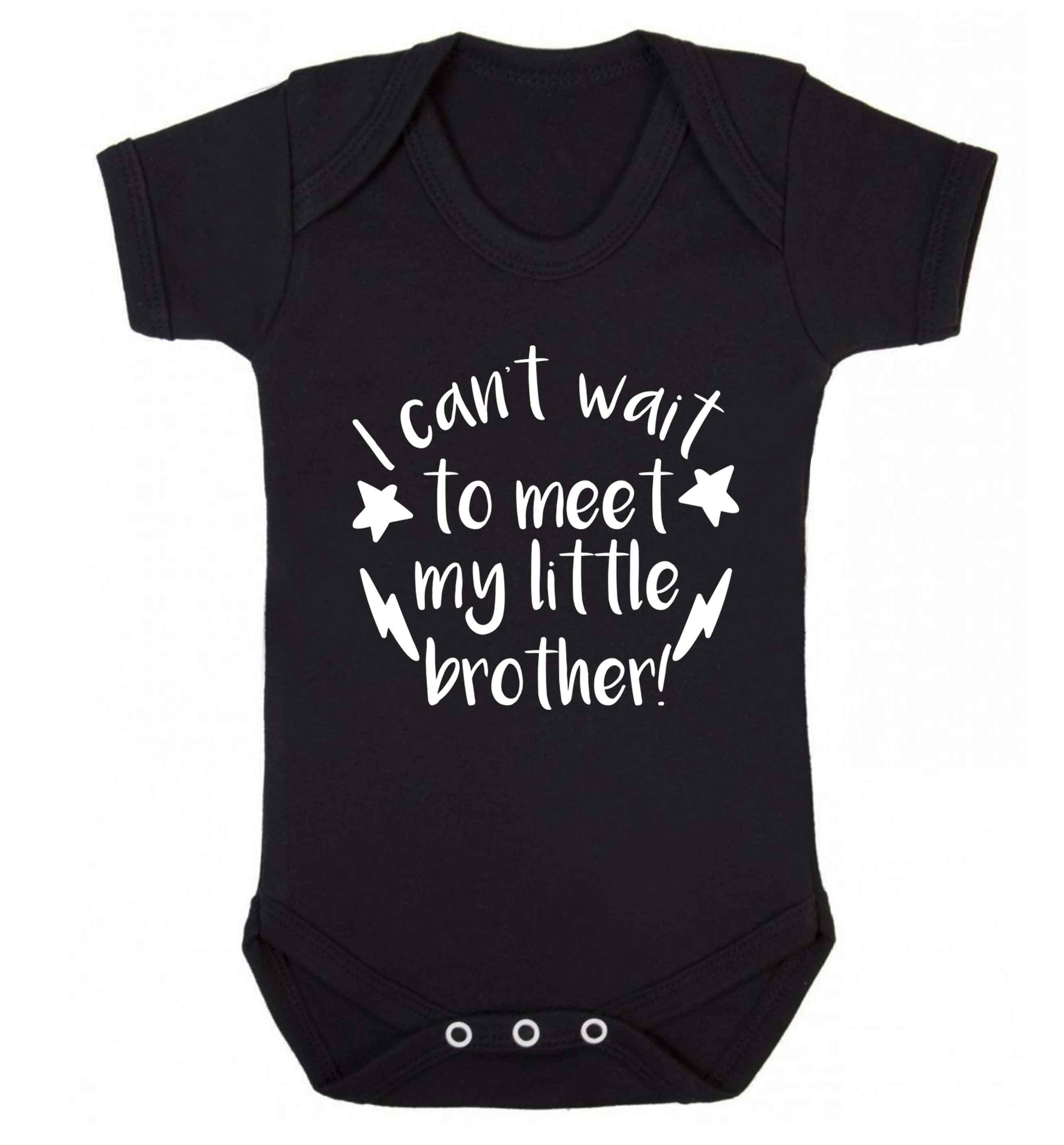 I can't wait to meet my sister! Baby Vest black 18-24 months
