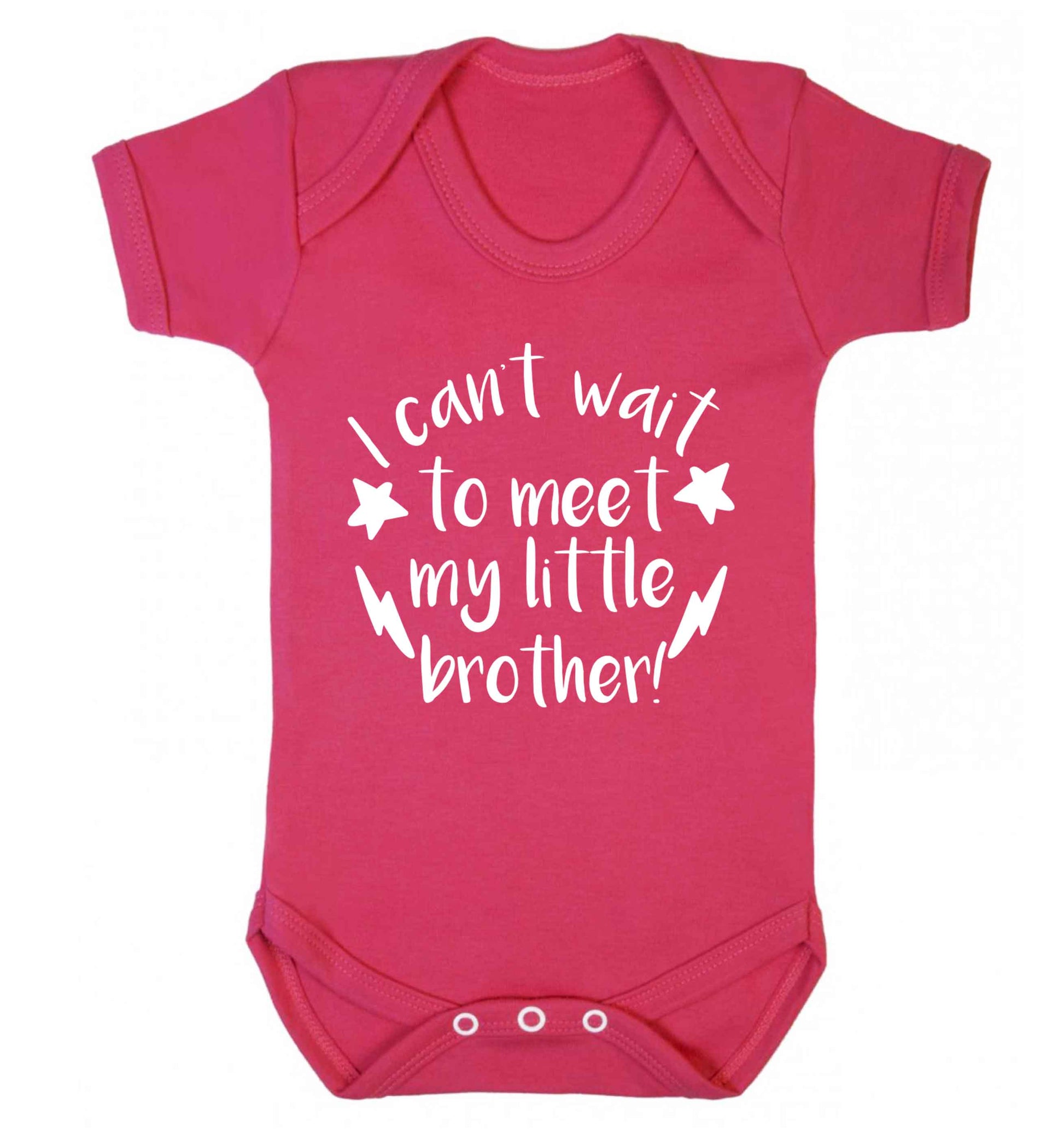 I can't wait to meet my sister! Baby Vest dark pink 18-24 months