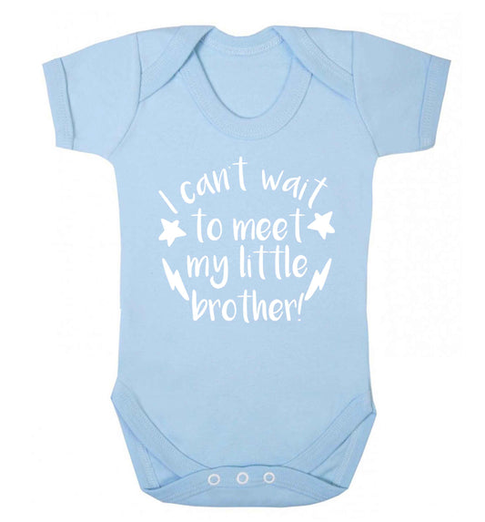 I can't wait to meet my sister! Baby Vest pale blue 18-24 months