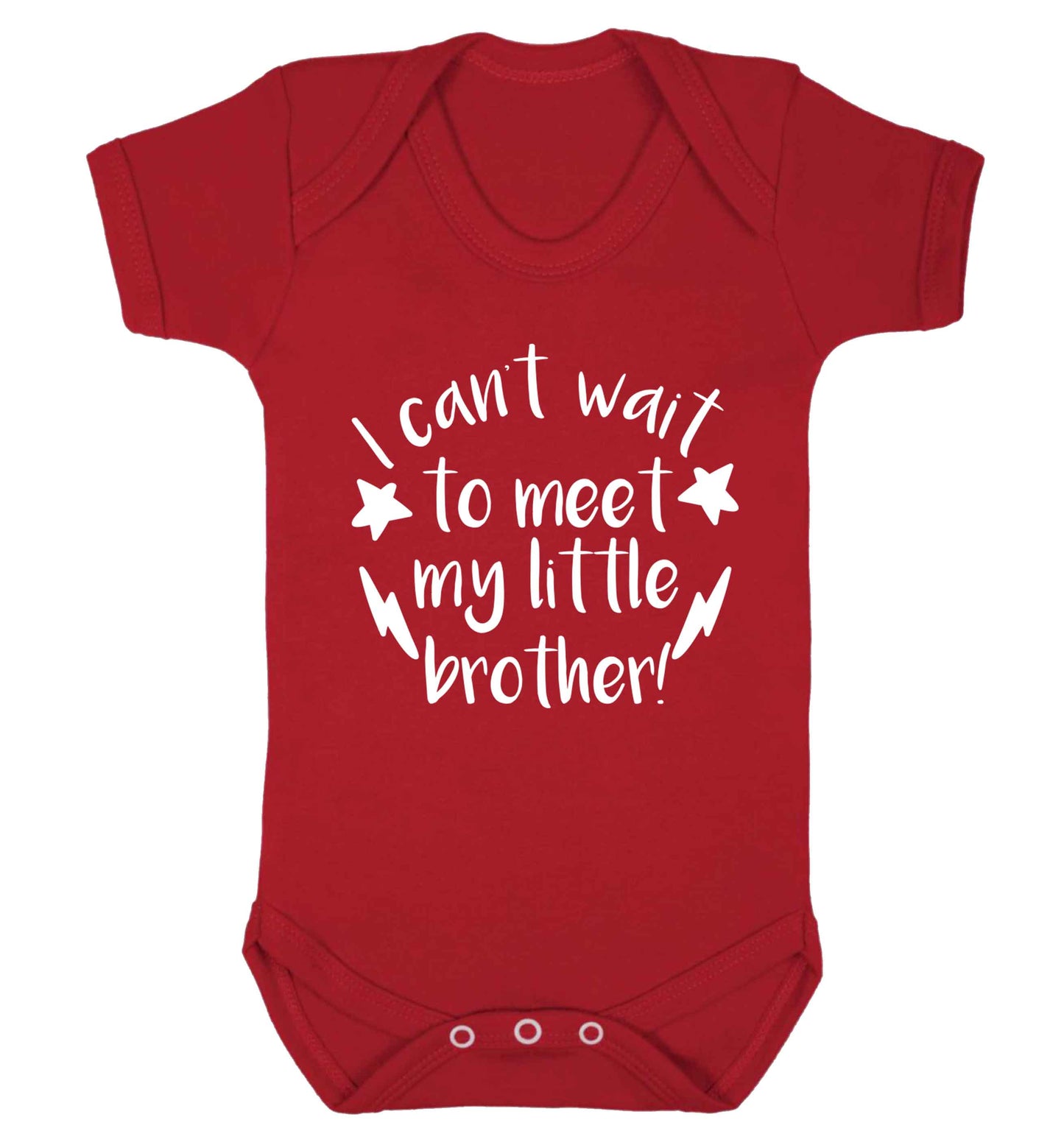 I can't wait to meet my sister! Baby Vest red 18-24 months