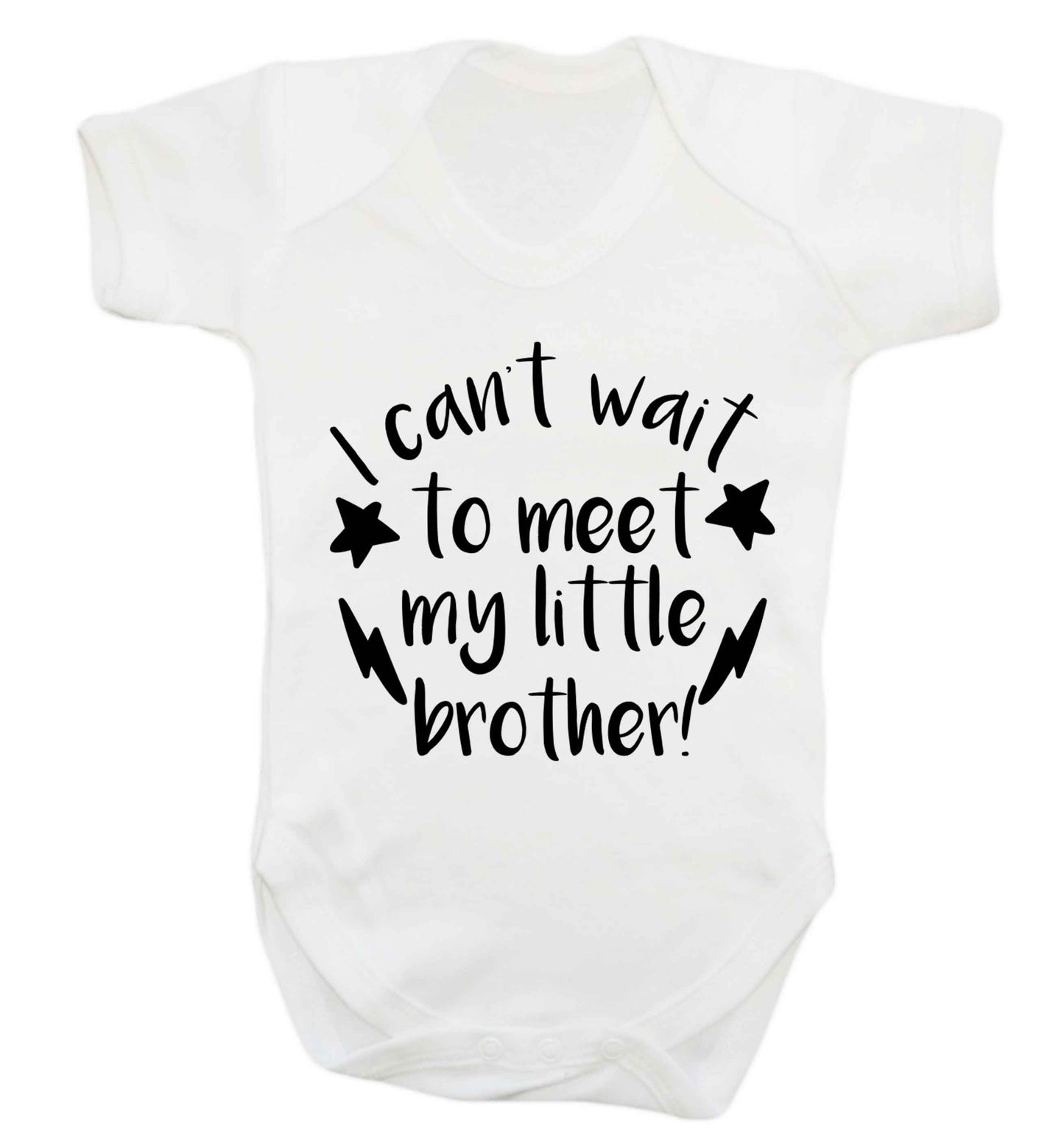 I can't wait to meet my sister! Baby Vest white 18-24 months