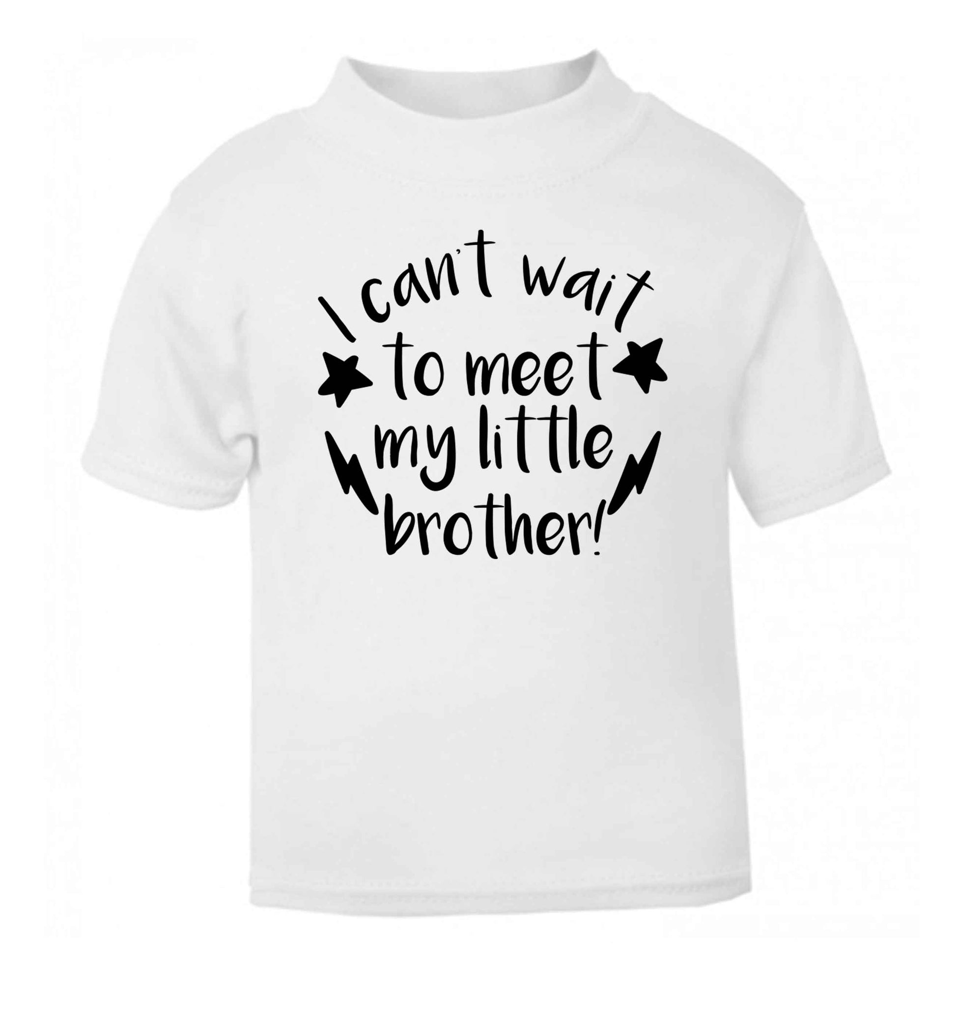 I can't wait to meet my sister! white Baby Toddler Tshirt 2 Years