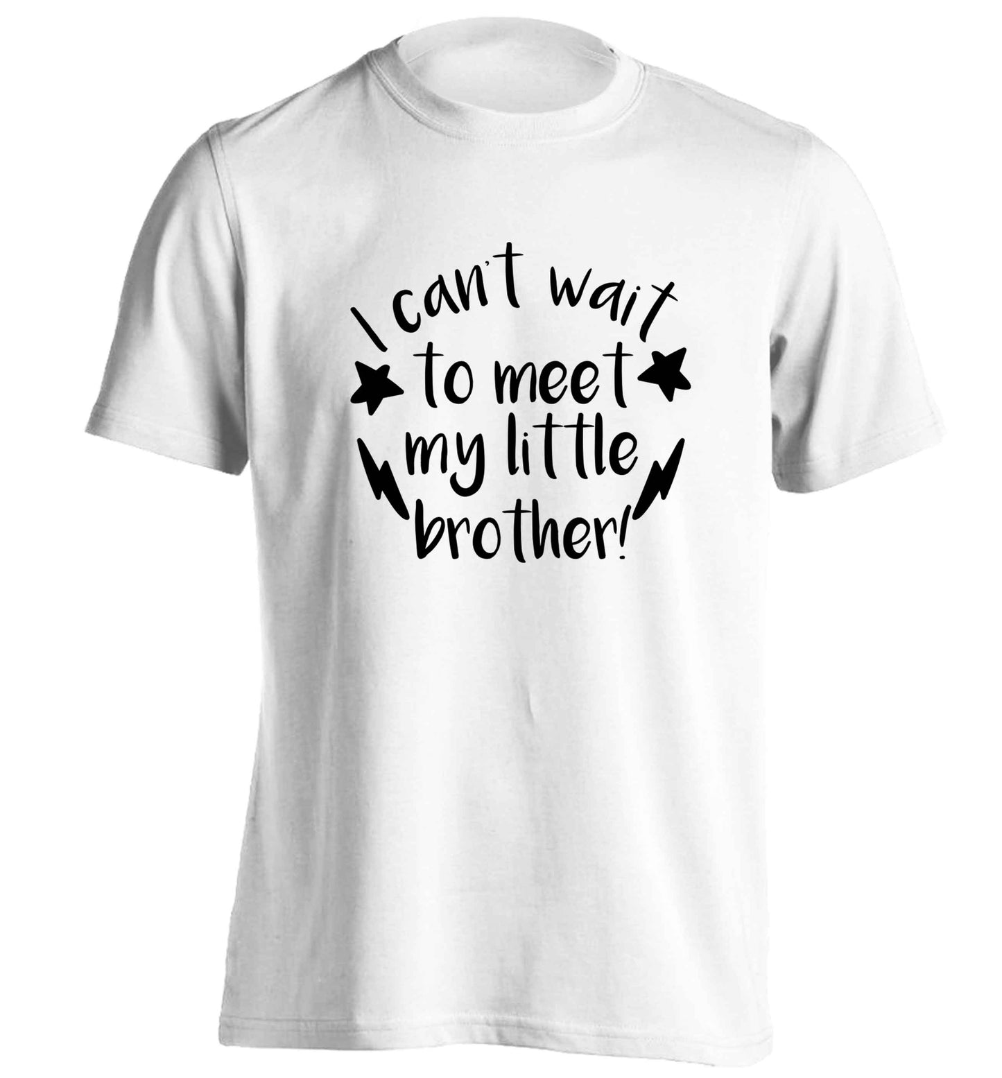I can't wait to meet my sister! adults unisex white Tshirt 2XL