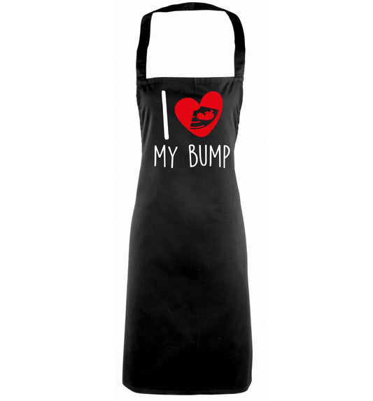 I love my bump black apron