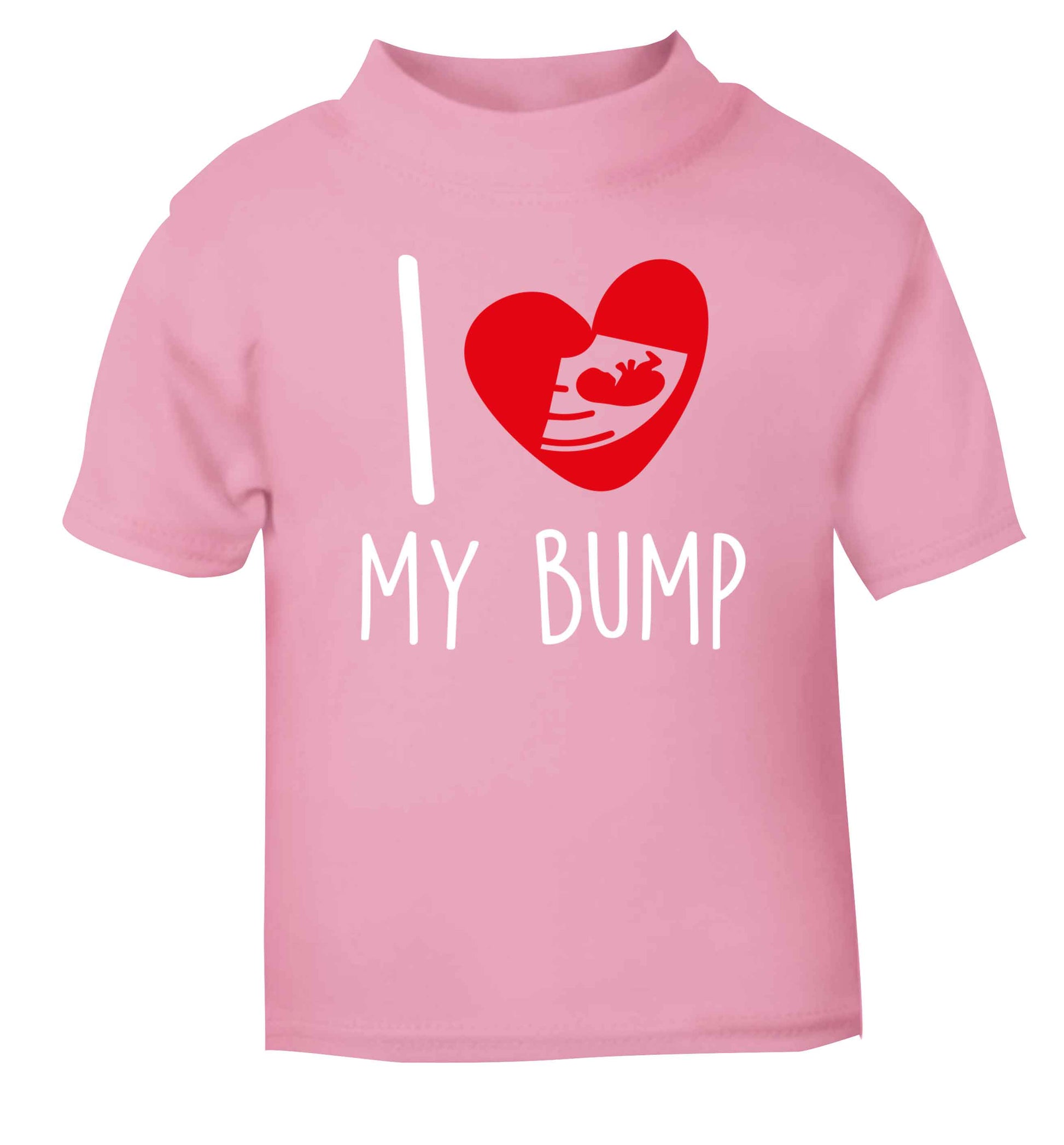 I love my bump light pink Baby Toddler Tshirt 2 Years
