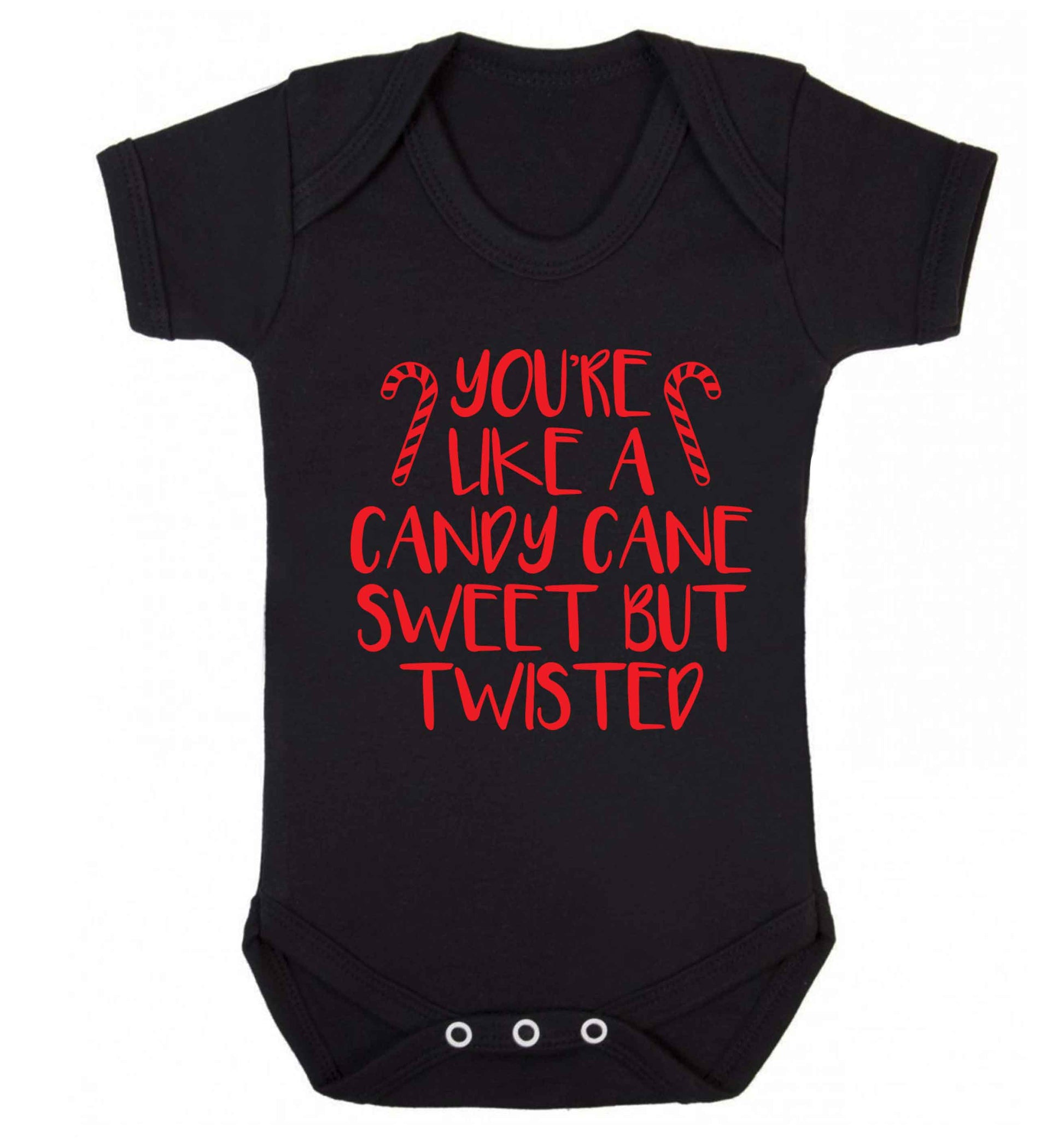 You're like a candy cane sweet but twisted Baby Vest black 18-24 months