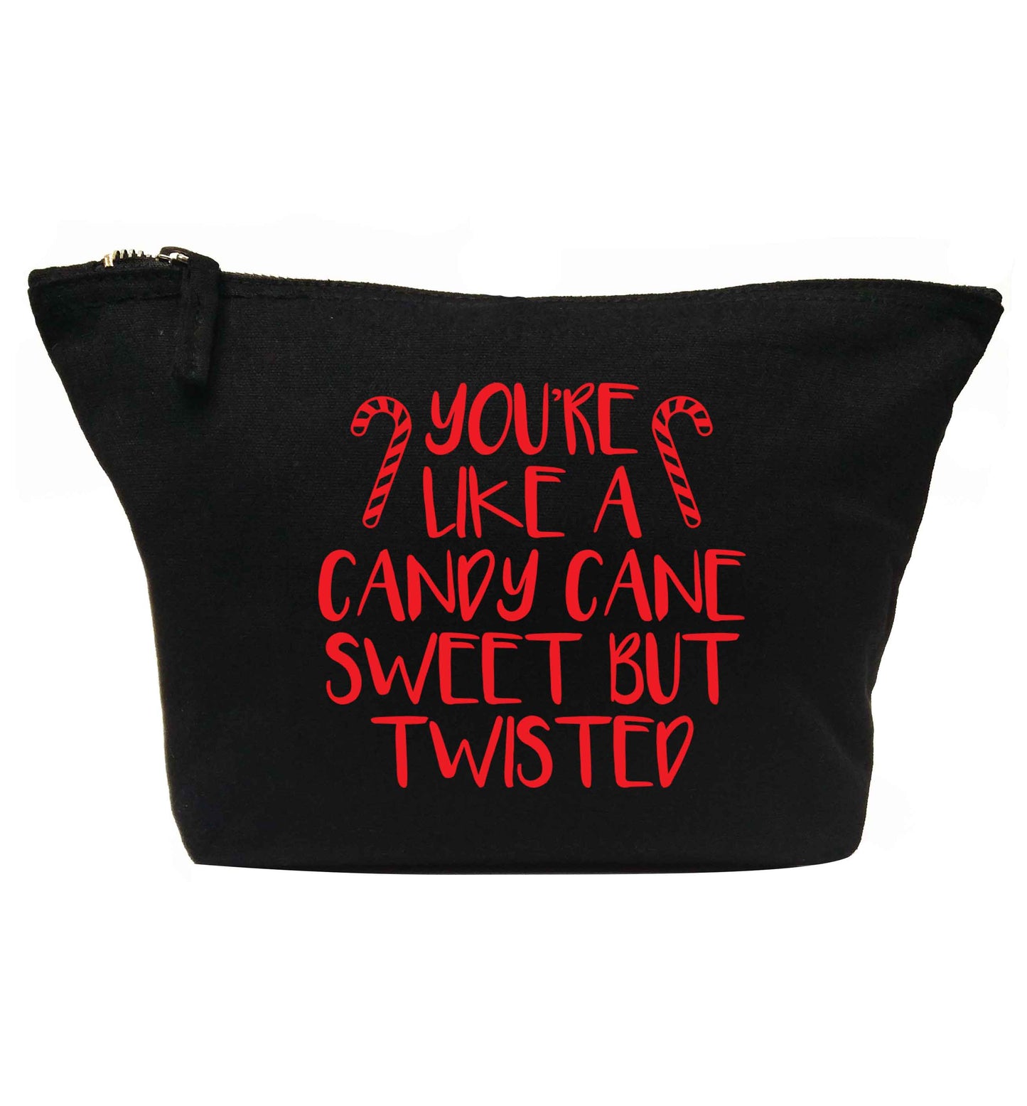 You're like a candy cane sweet but twisted | makeup / wash bag