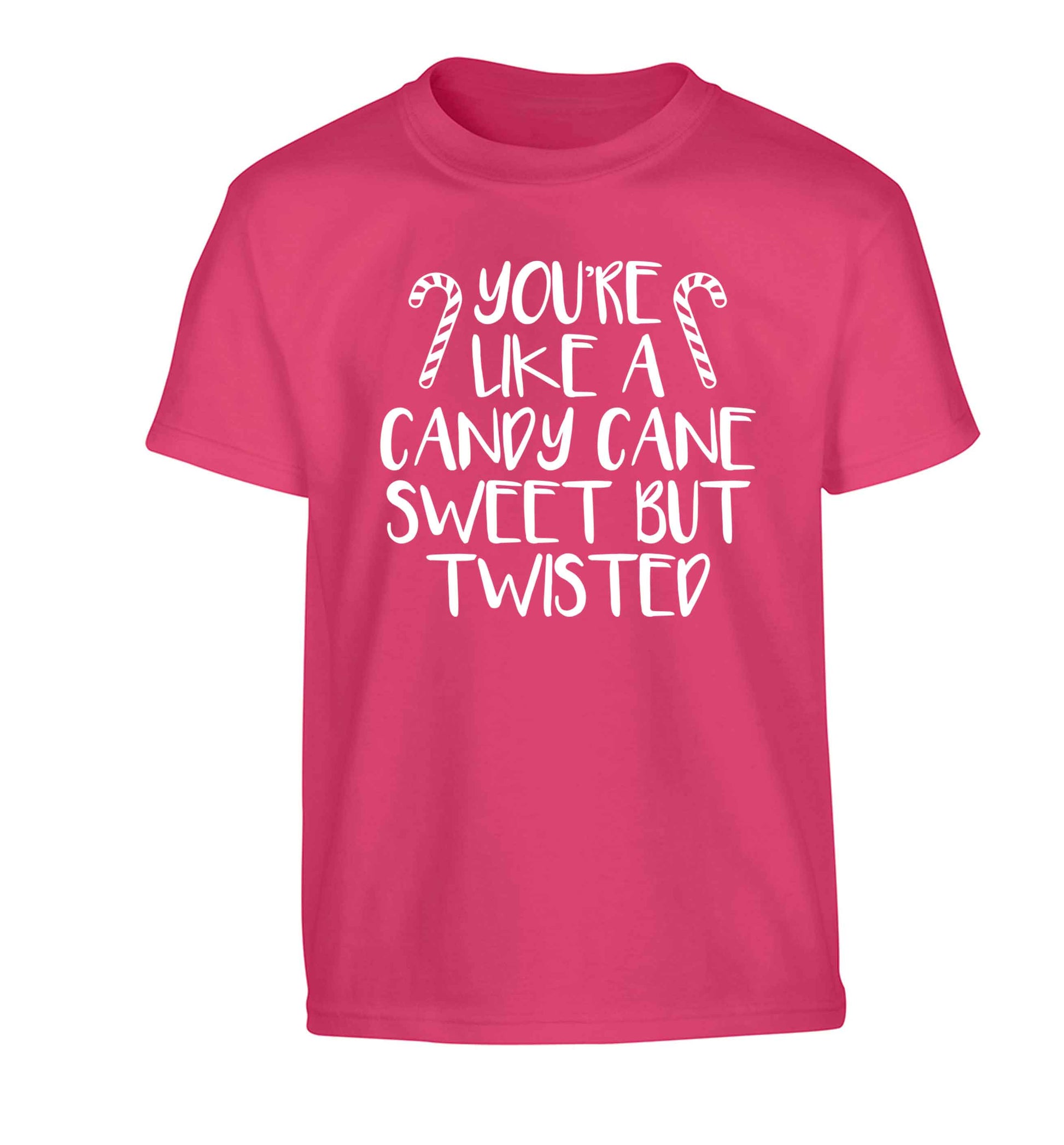 You're like a candy cane sweet but twisted Children's pink Tshirt 12-13 Years