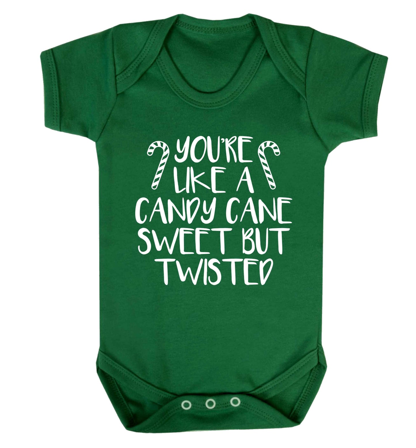 You're like a candy cane sweet but twisted Baby Vest green 18-24 months
