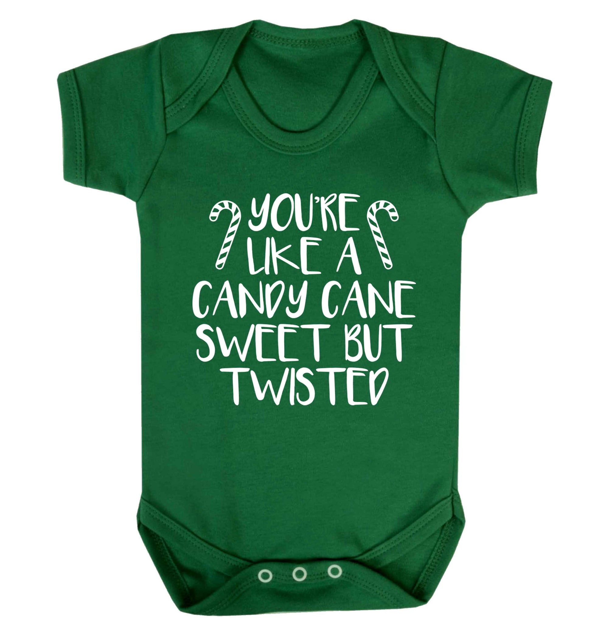 You're like a candy cane sweet but twisted Baby Vest green 18-24 months