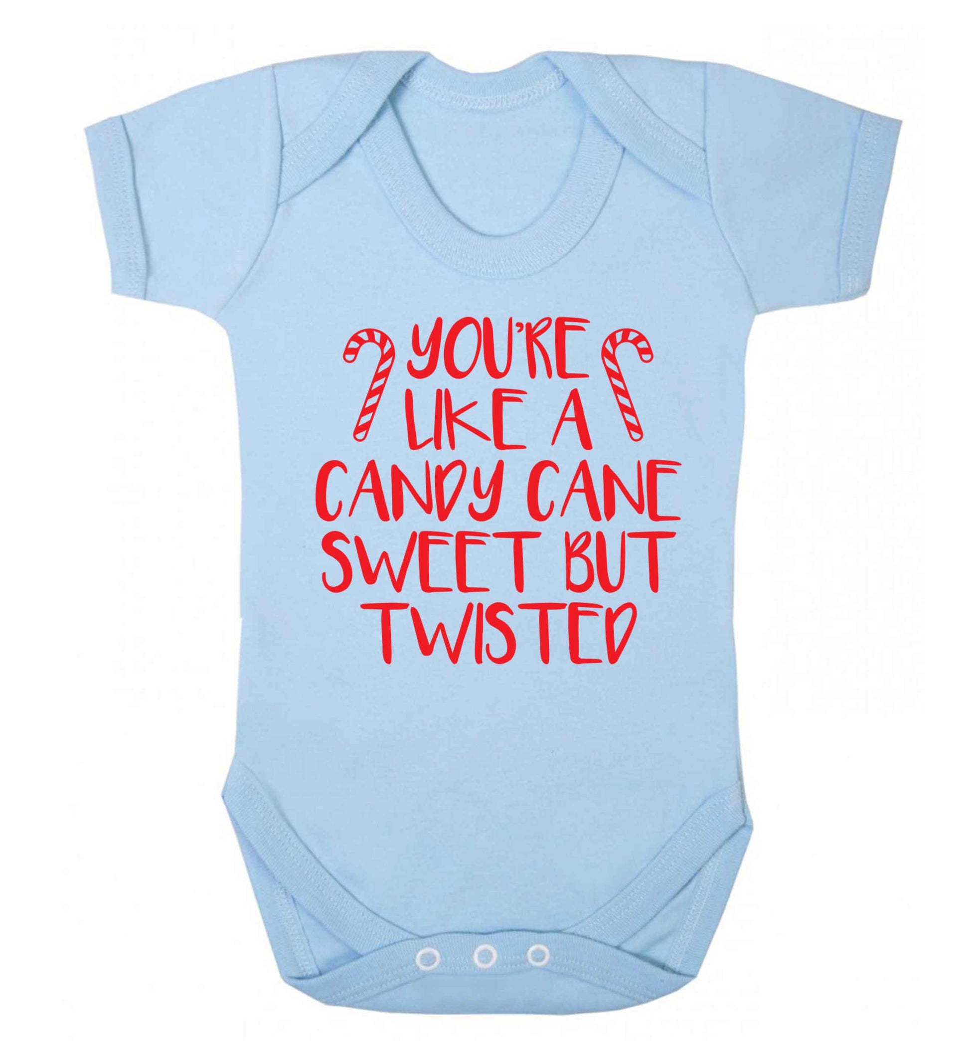 You're like a candy cane sweet but twisted Baby Vest pale blue 18-24 months