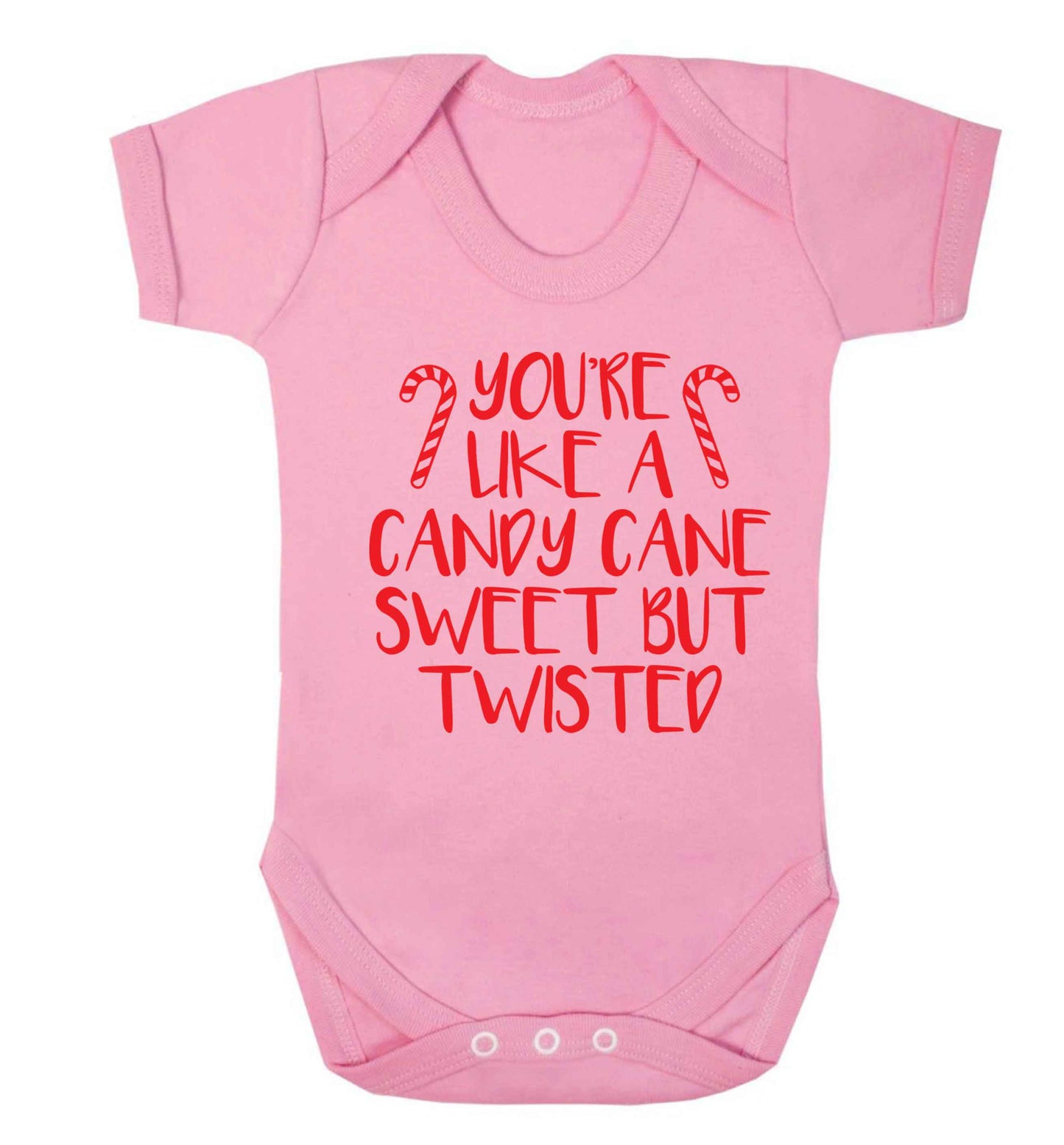 You're like a candy cane sweet but twisted Baby Vest pale pink 18-24 months