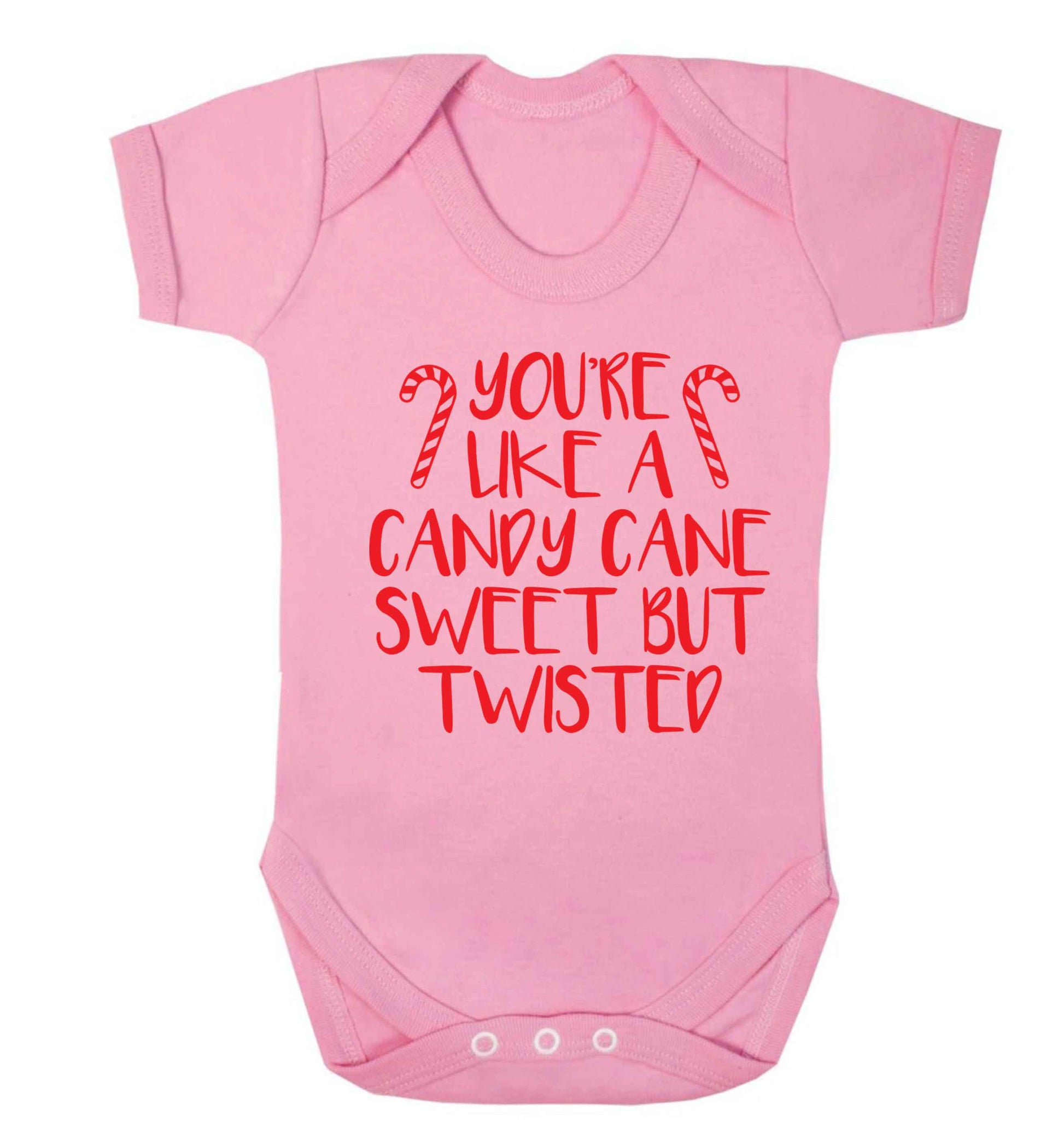 You're like a candy cane sweet but twisted Baby Vest pale pink 18-24 months