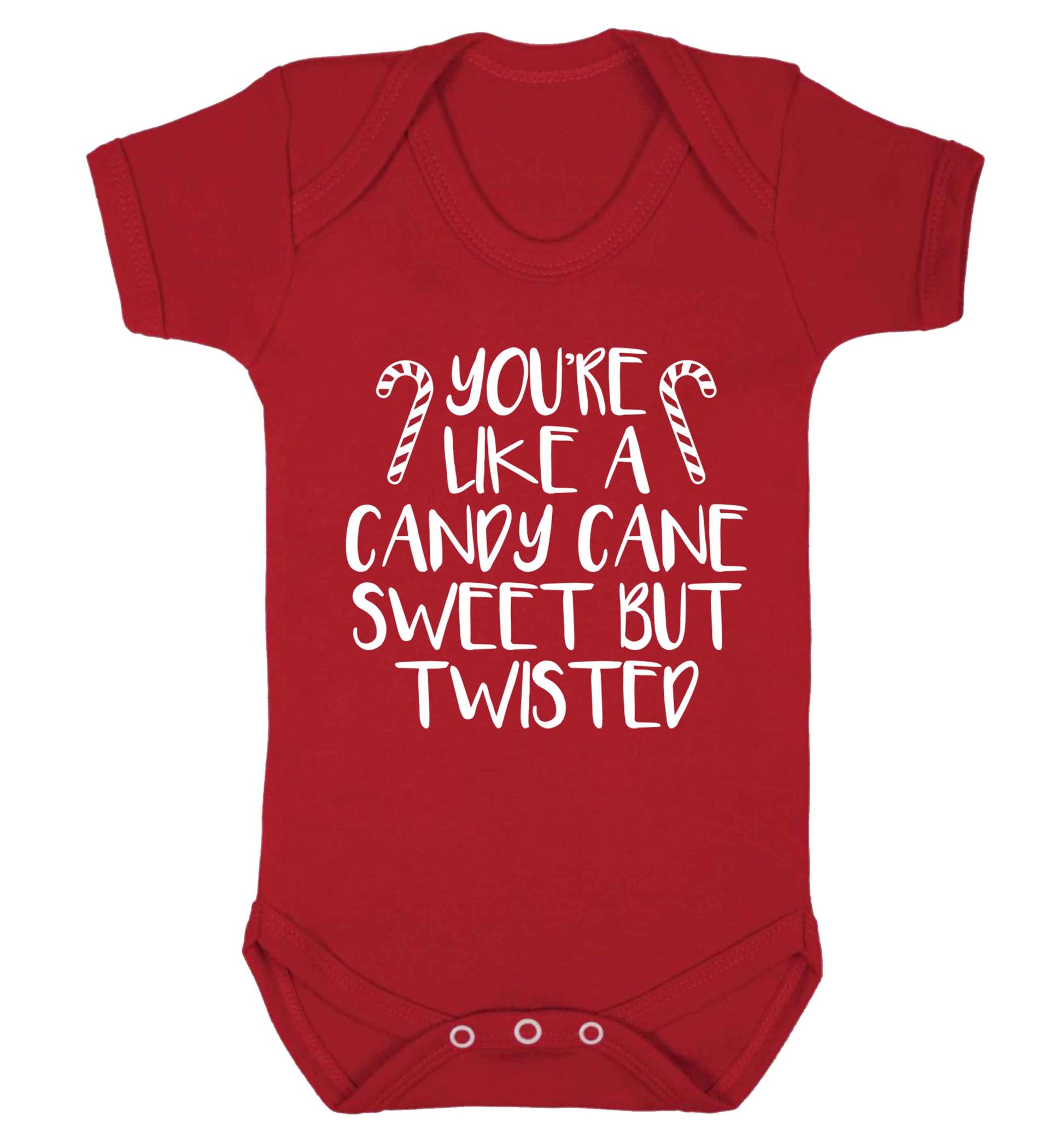 You're like a candy cane sweet but twisted Baby Vest red 18-24 months