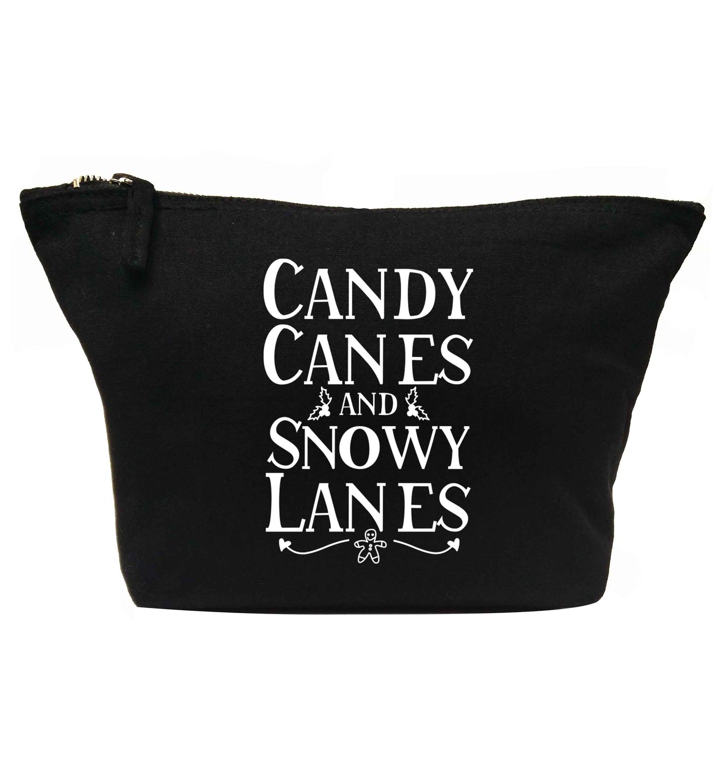 Candy canes and snowy lanes | makeup / wash bag