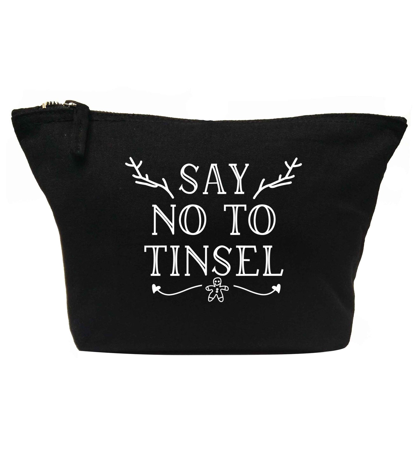 Say no to tinsel | makeup / wash bag