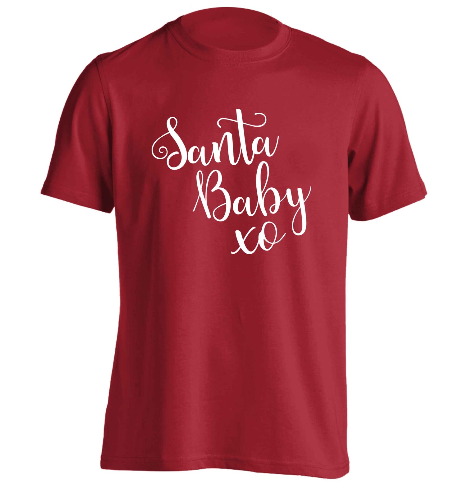 Santa baby adults unisex red Tshirt 2XL