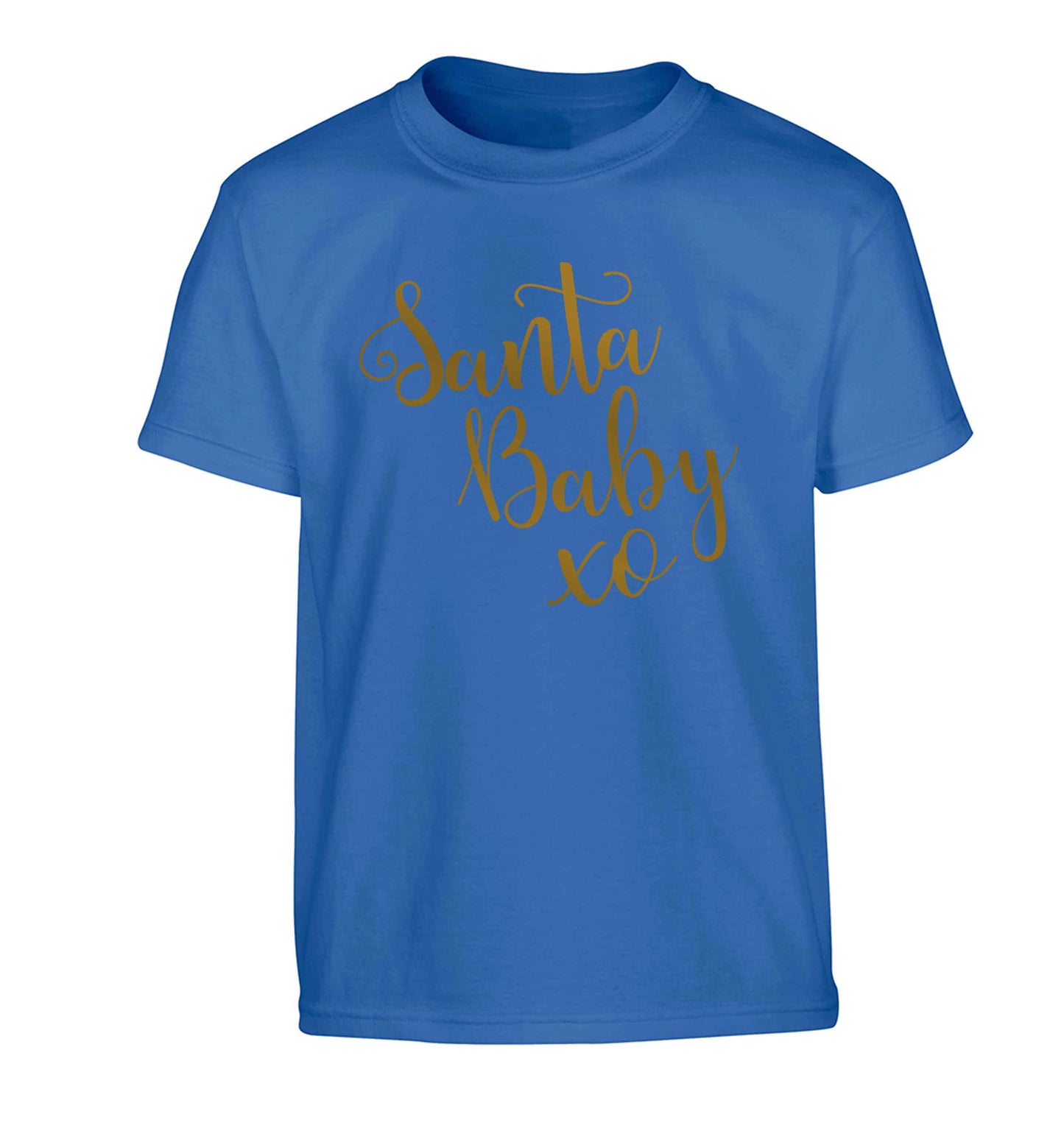 Santa baby Children's blue Tshirt 12-13 Years