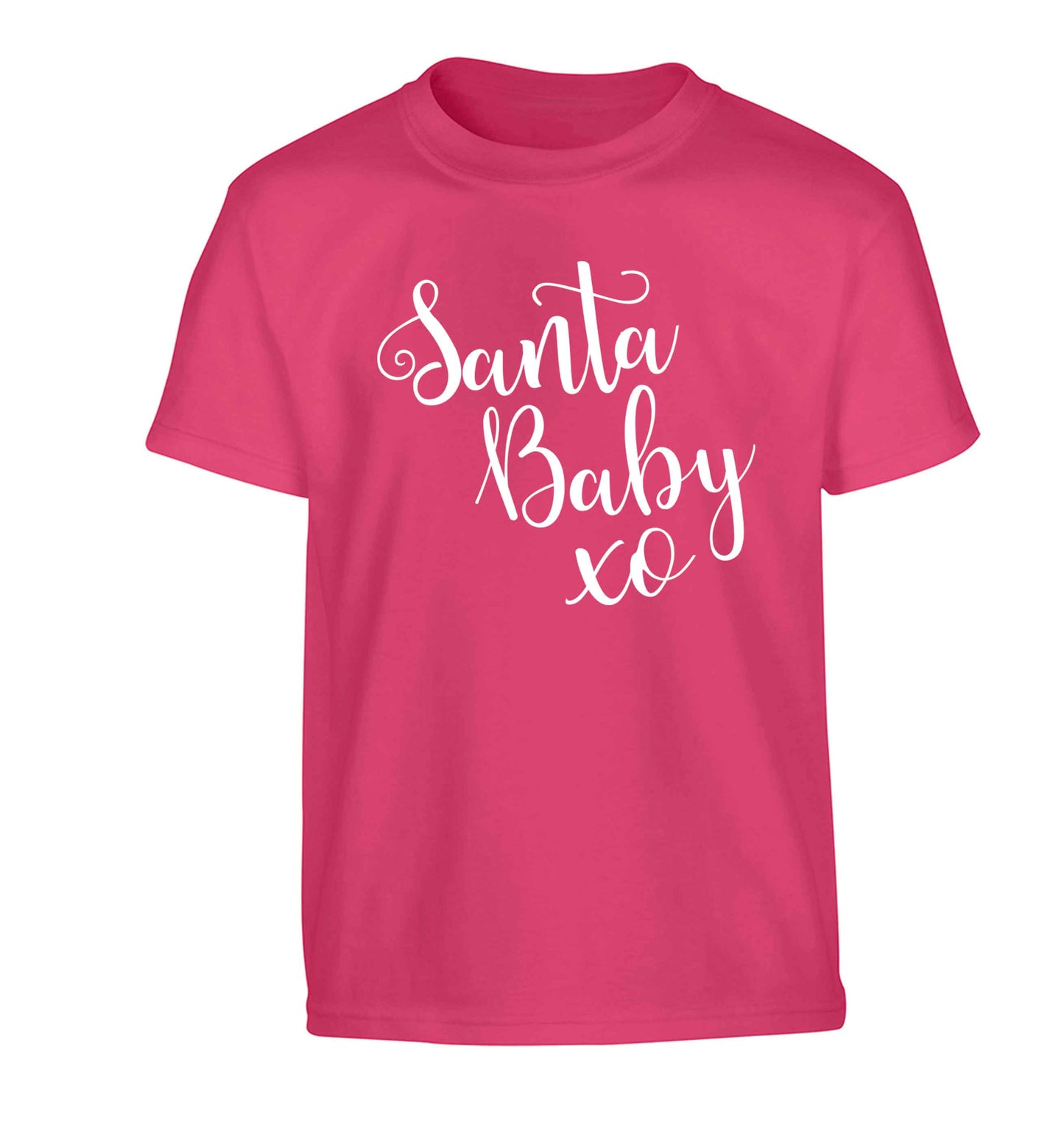 Santa baby Children's pink Tshirt 12-13 Years