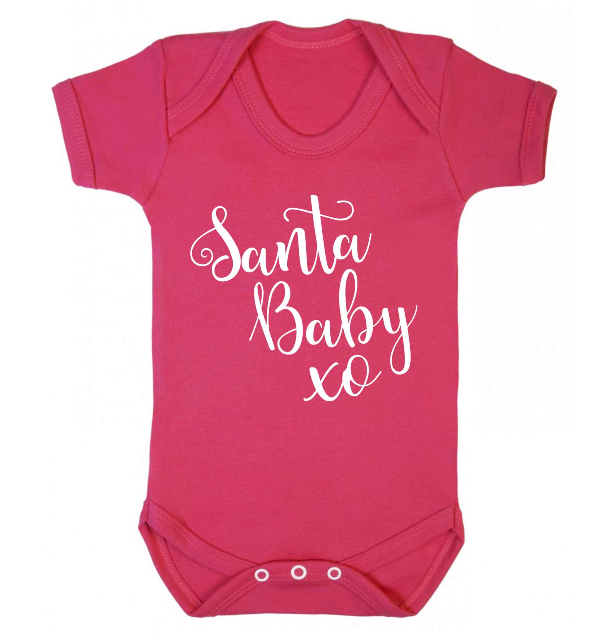 Santa baby Baby Vest dark pink 18-24 months