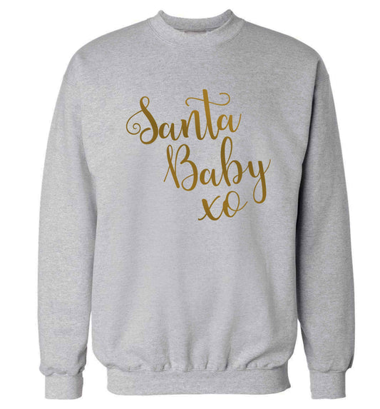 Santa baby Adult's unisex grey Sweater 2XL