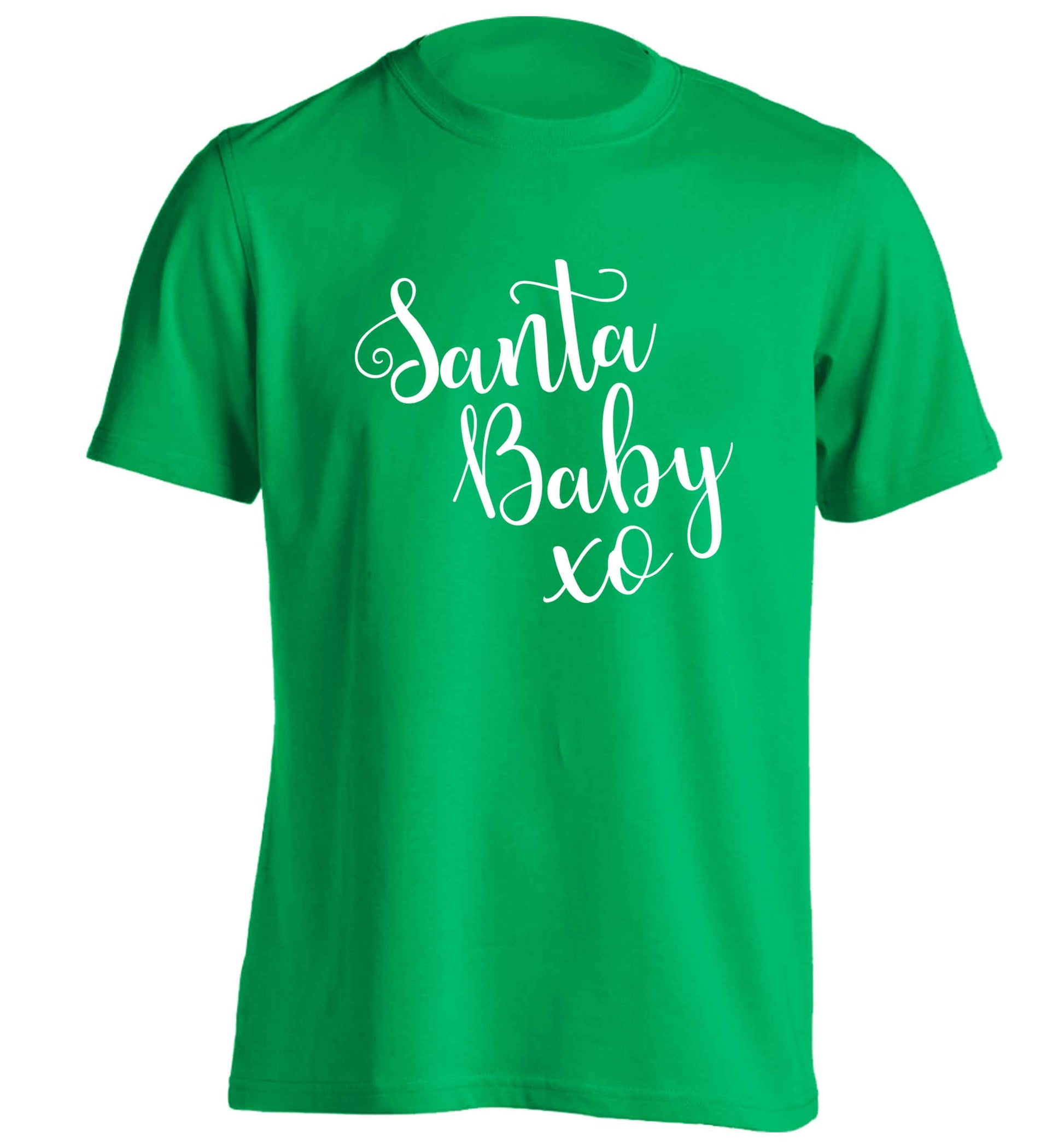 Santa baby adults unisex green Tshirt 2XL
