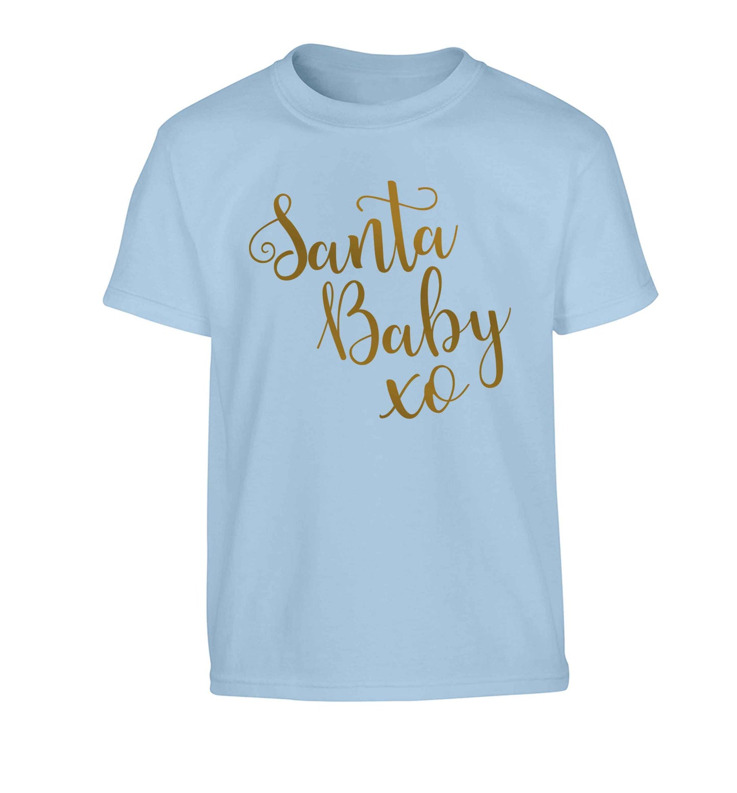 Santa baby Children's light blue Tshirt 12-13 Years