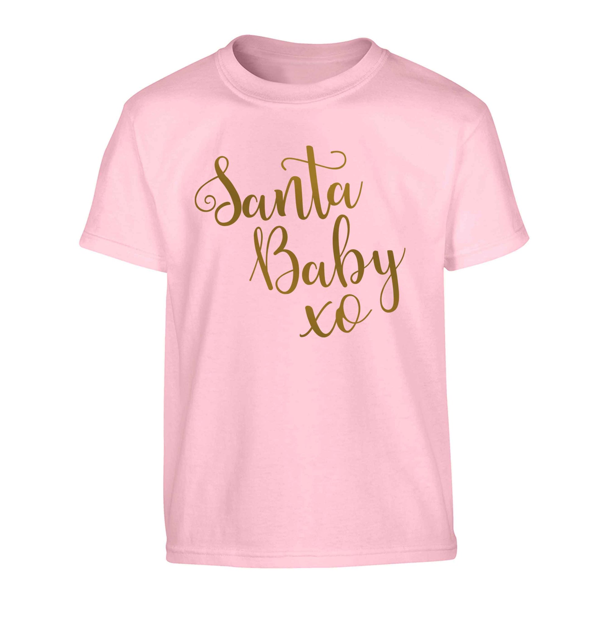 Santa baby Children's light pink Tshirt 12-13 Years
