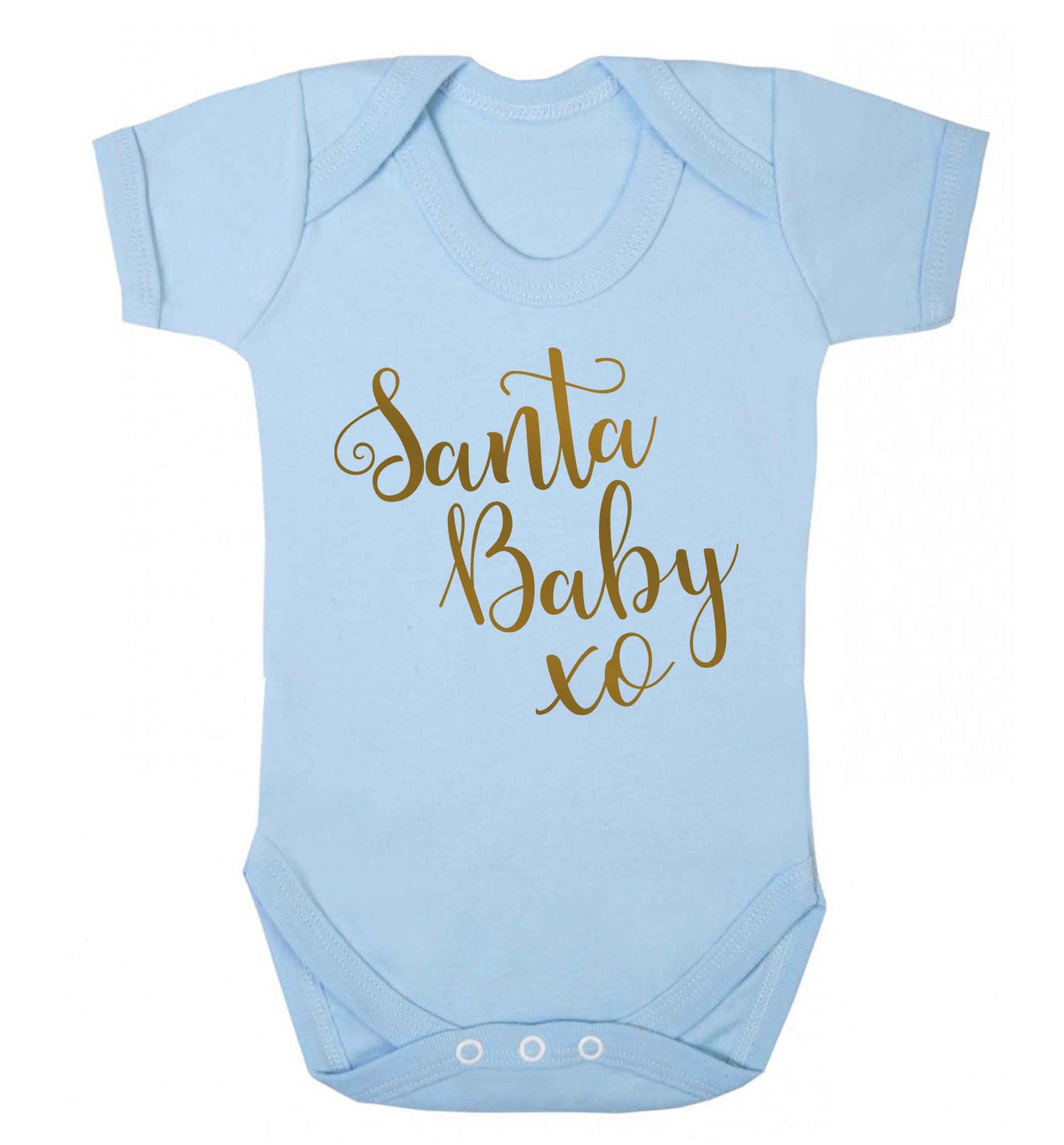 Santa baby Baby Vest pale blue 18-24 months