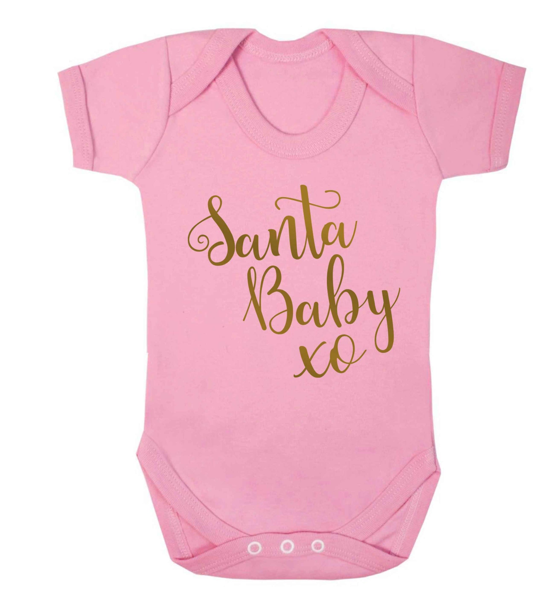 Santa baby Baby Vest pale pink 18-24 months