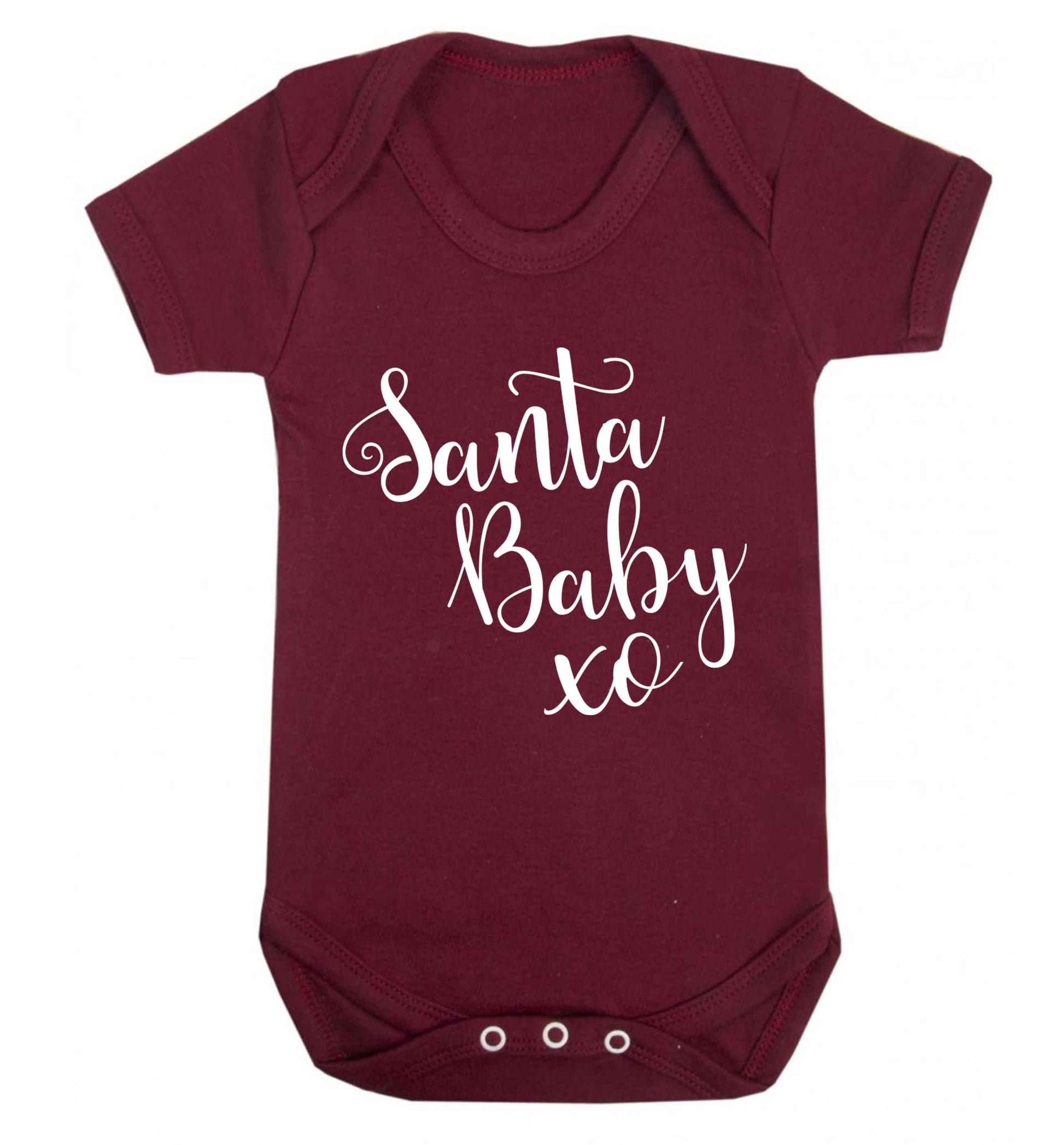 Santa baby Baby Vest maroon 18-24 months