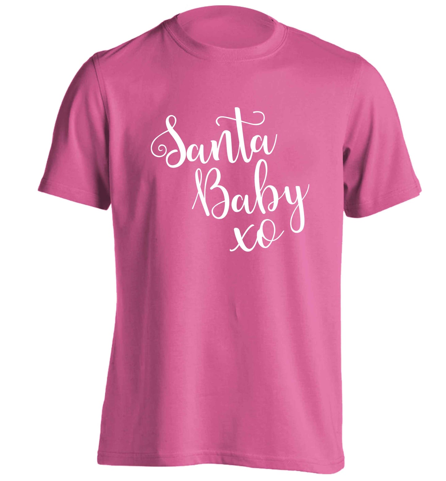 Santa baby adults unisex pink Tshirt 2XL