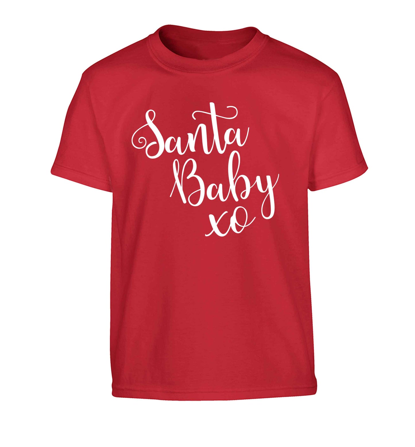 Santa baby Children's red Tshirt 12-13 Years